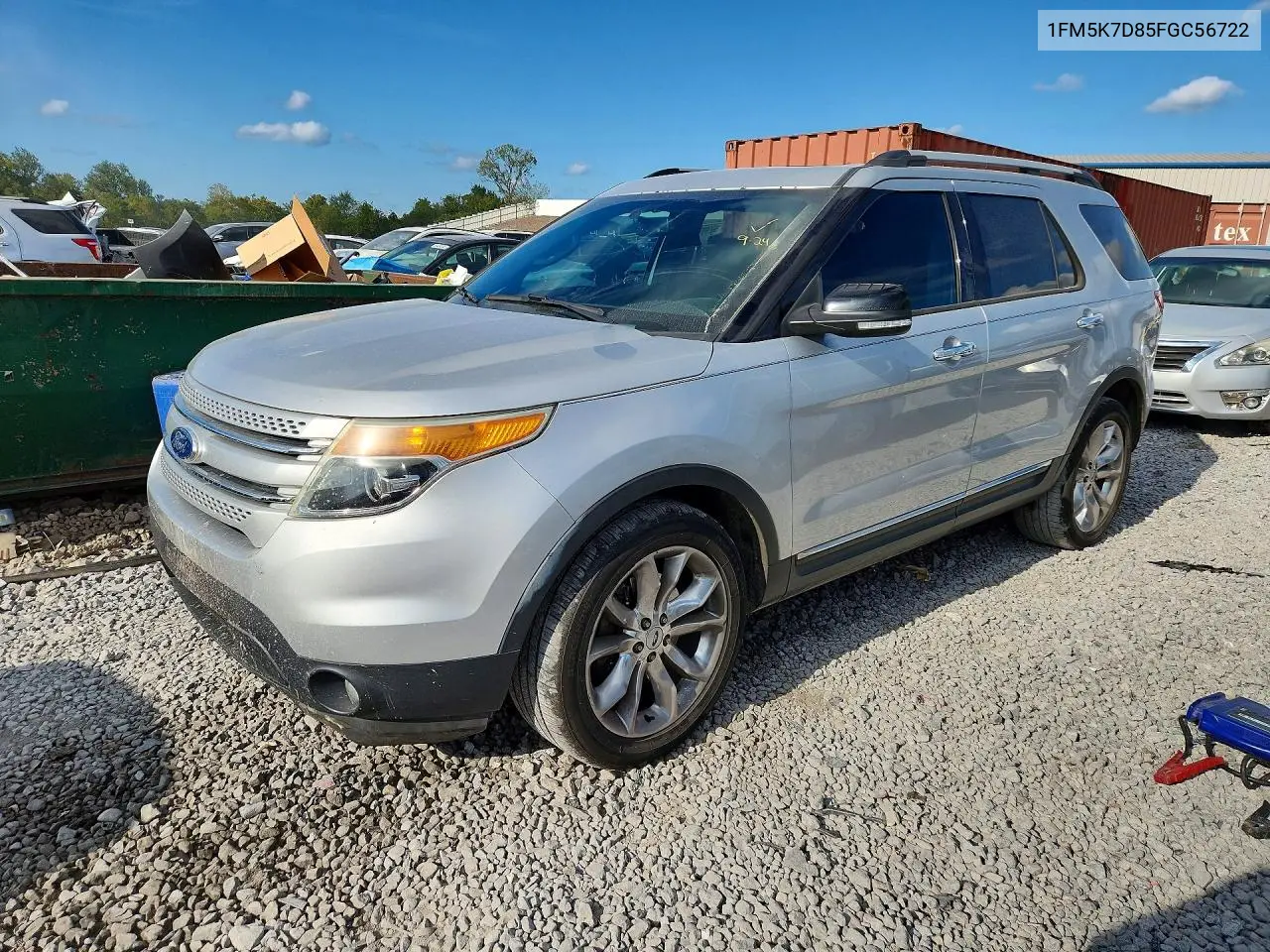 FORD EXPLORER 2015, VIN 1FM5K7D85FGC56722