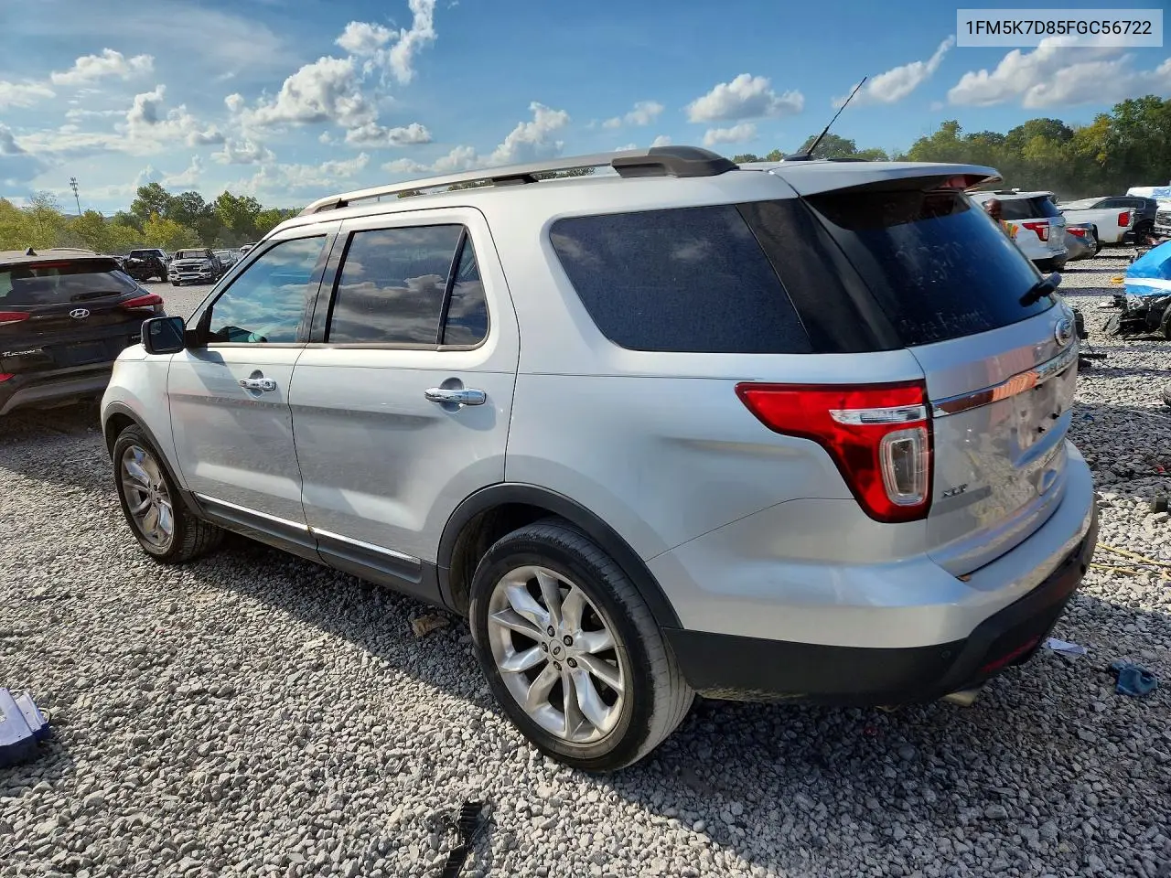 2015 FORD EXPLORER VIN 1FM5K7D85FGC56722 — фото 2
