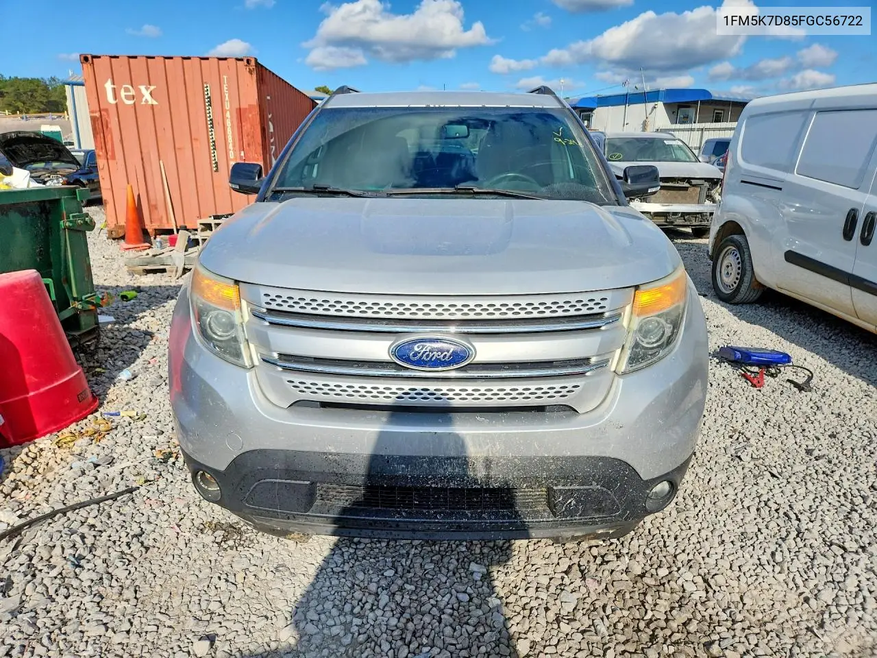 2015 FORD EXPLORER VIN 1FM5K7D85FGC56722 — фото 5