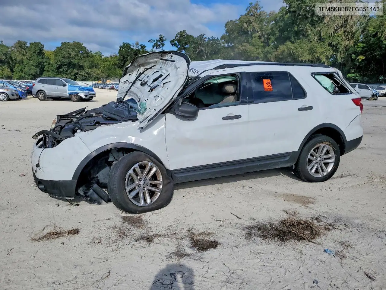 FORD EXPLORER 2015, VIN 1FM5K8B87FGB51463