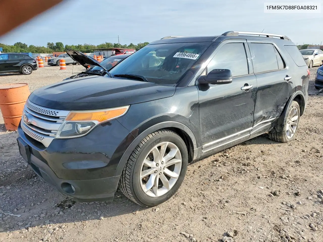 FORD EXPLORER 2015, VIN 1FM5K7D88FGA08321