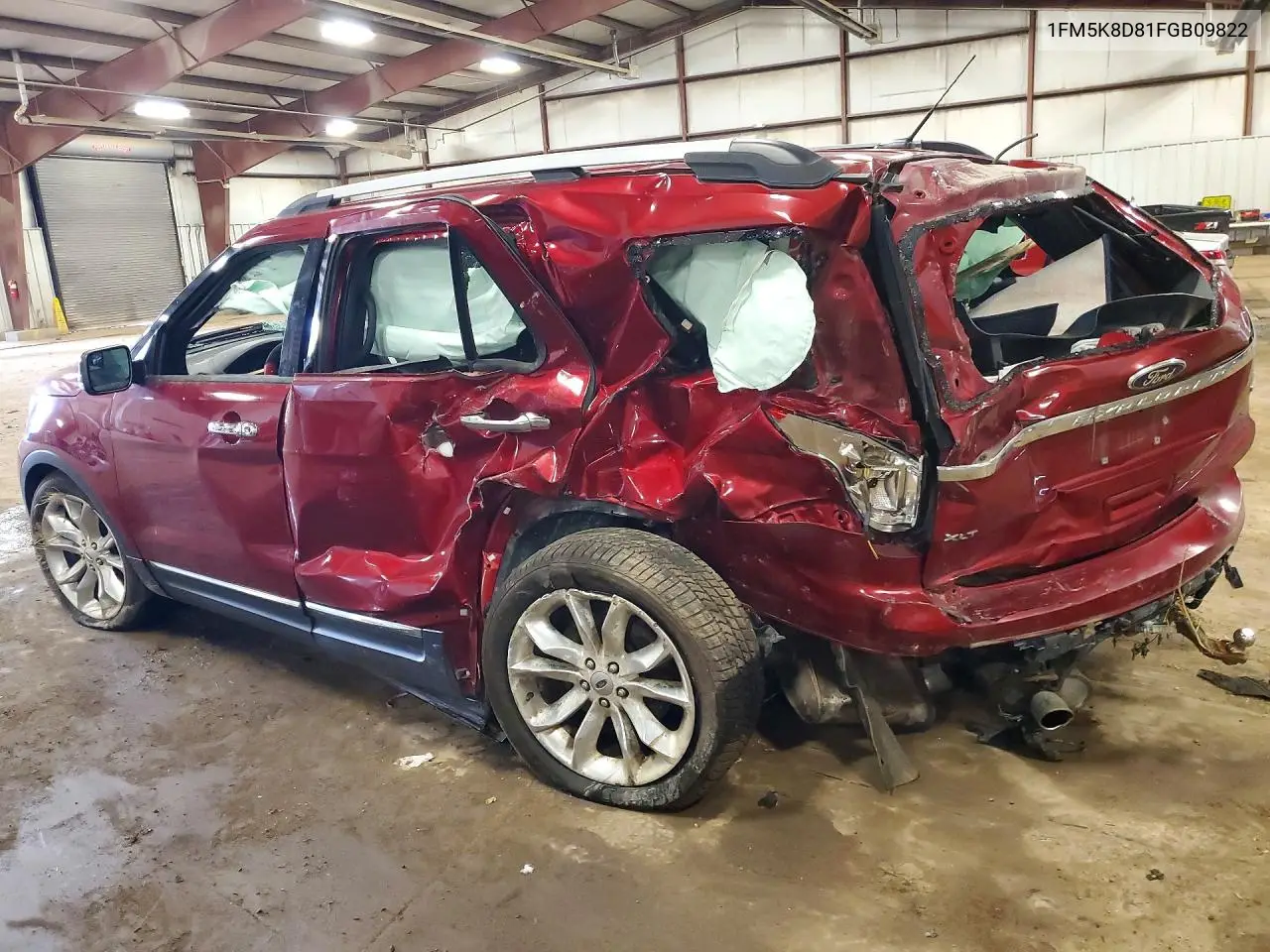 2015 FORD EXPLORER VIN 1FM5K8D81FGB09822 — фото 3