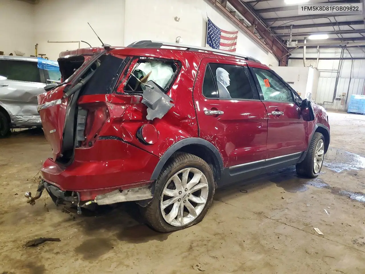 2015 FORD EXPLORER VIN 1FM5K8D81FGB09822 — фото 4