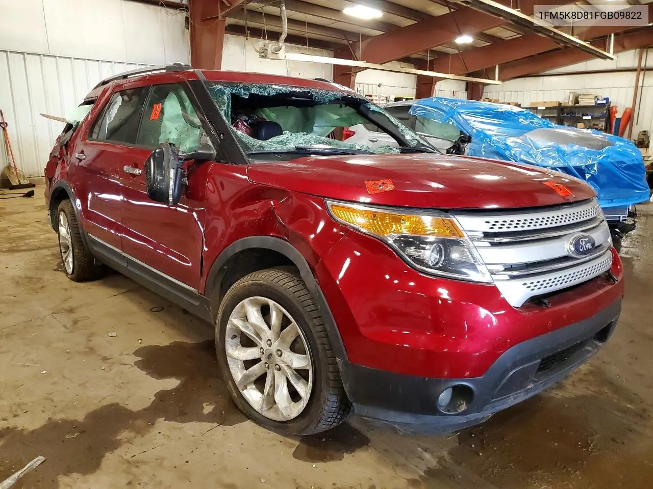 2015 FORD EXPLORER VIN 1FM5K8D81FGB09822 — фото 5