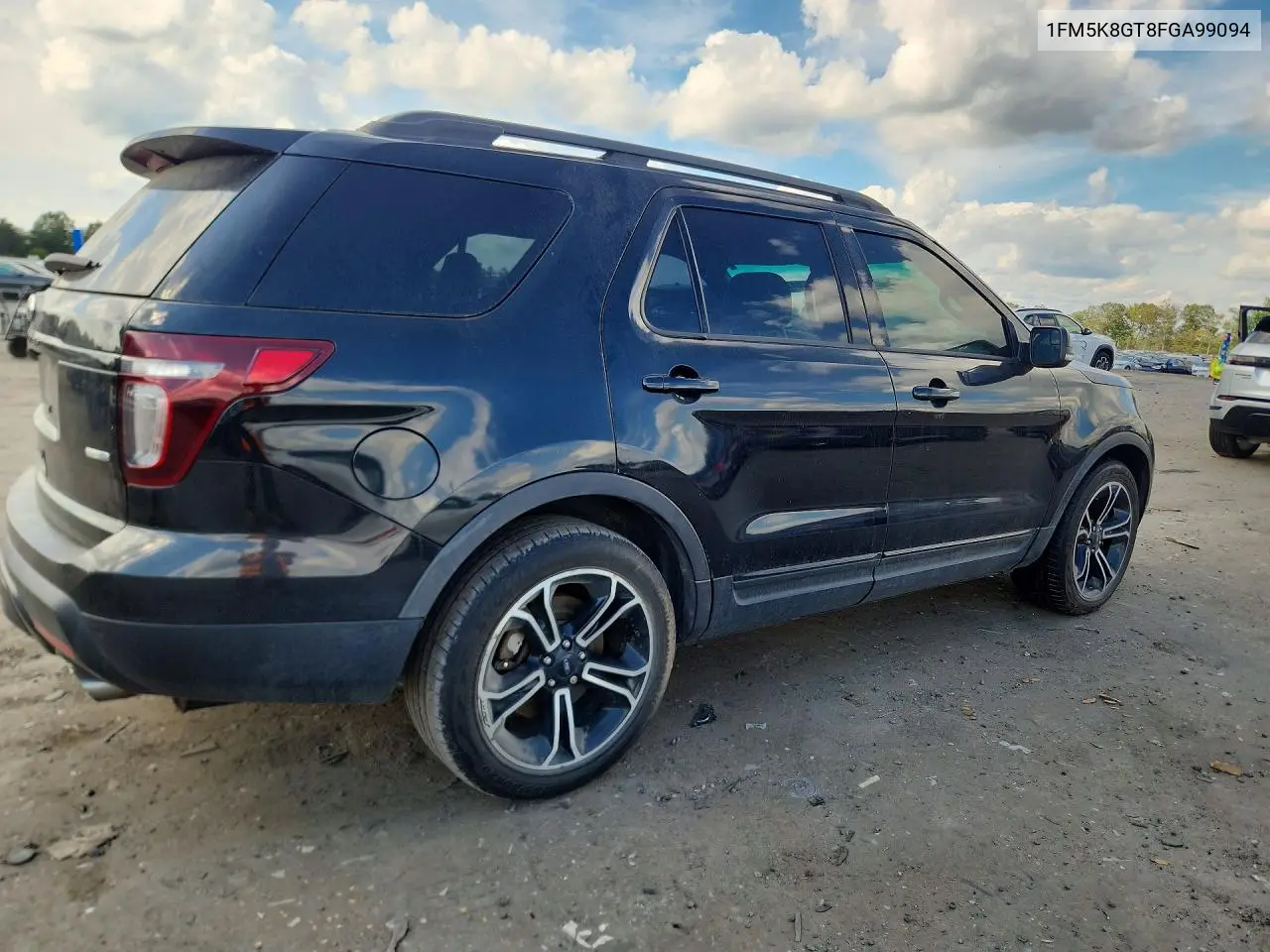 2015 FORD EXPLORER VIN 1FM5K8GT8FGA99094 — фото 3