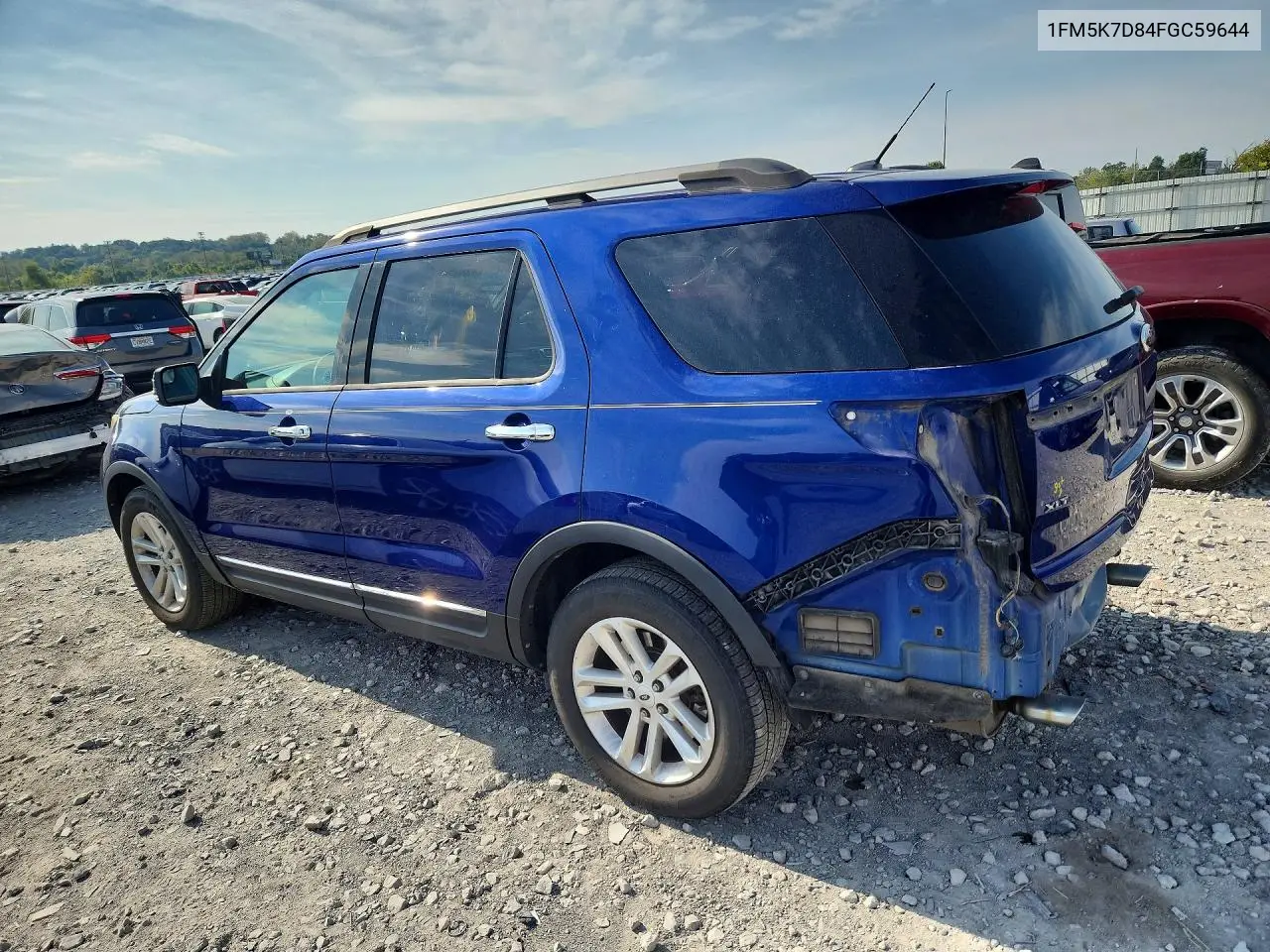 2015 FORD EXPLORER VIN 1FM5K7D84FGC59644 — фото 2