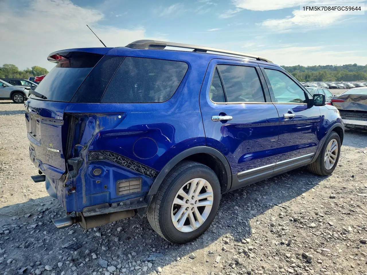 2015 FORD EXPLORER VIN 1FM5K7D84FGC59644 — фото 3
