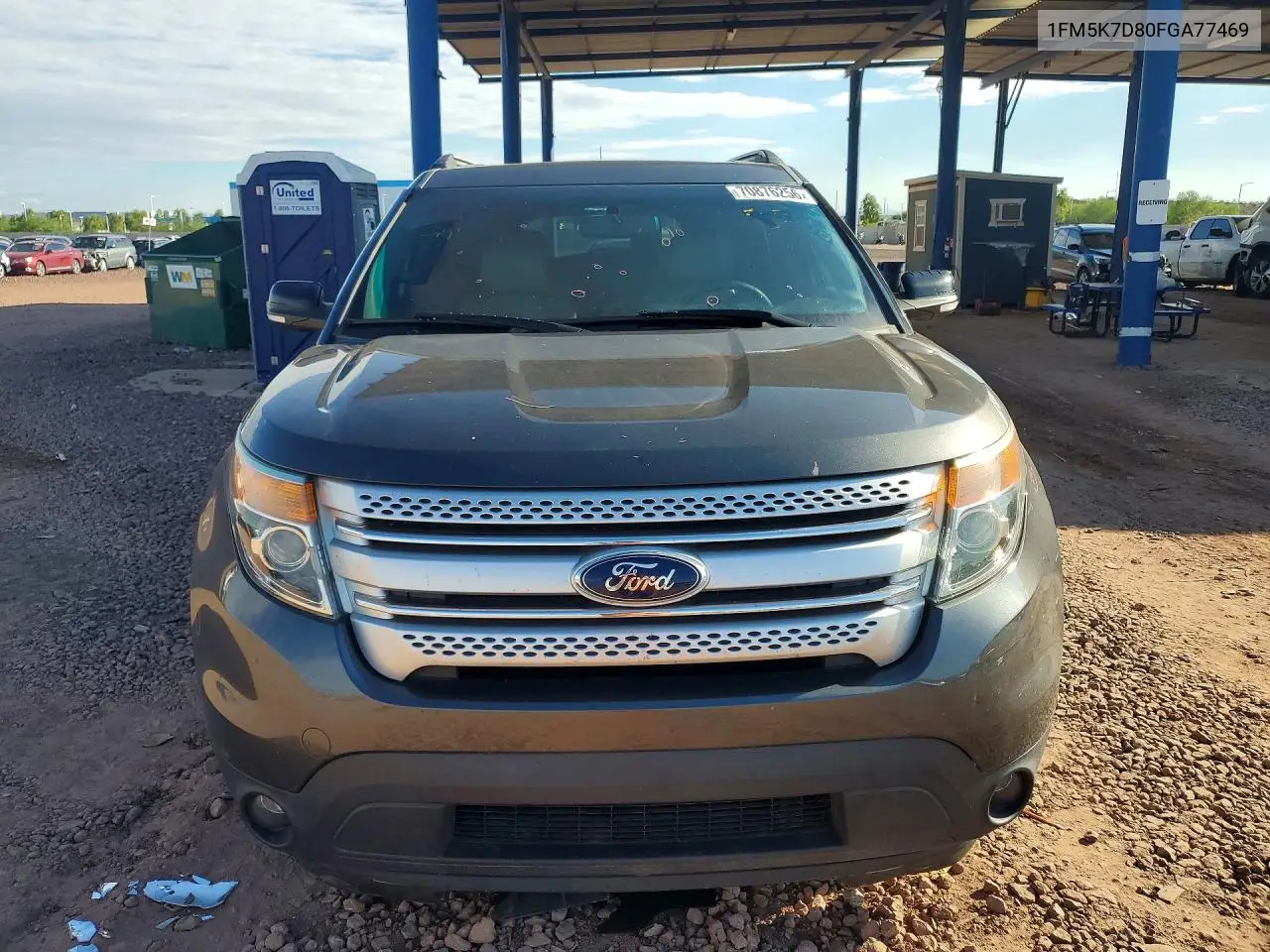 2015 FORD EXPLORER VIN 1FM5K7D80FGA77469 — фото 5