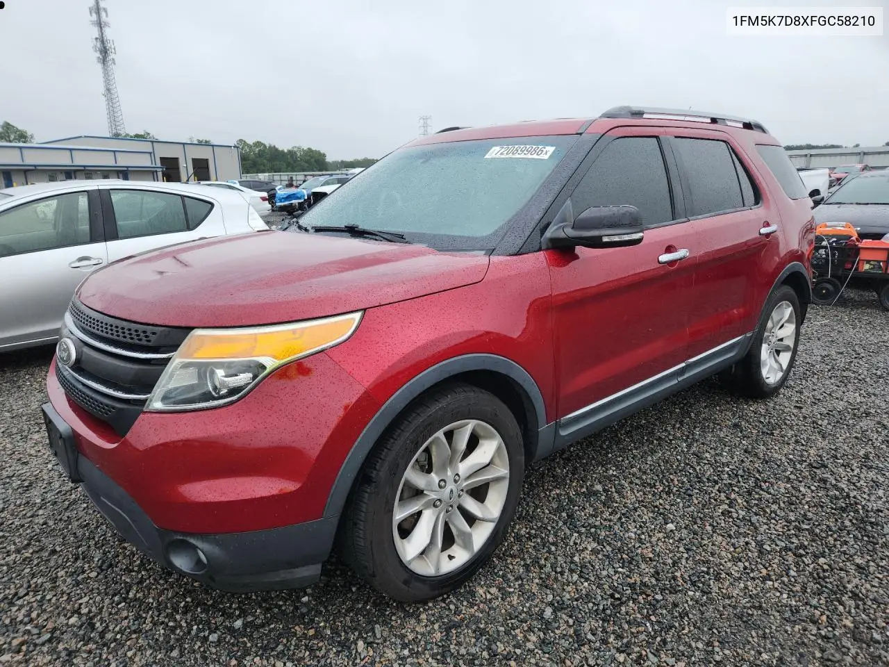 FORD EXPLORER 2015, VIN 1FM5K7D8XFGC58210