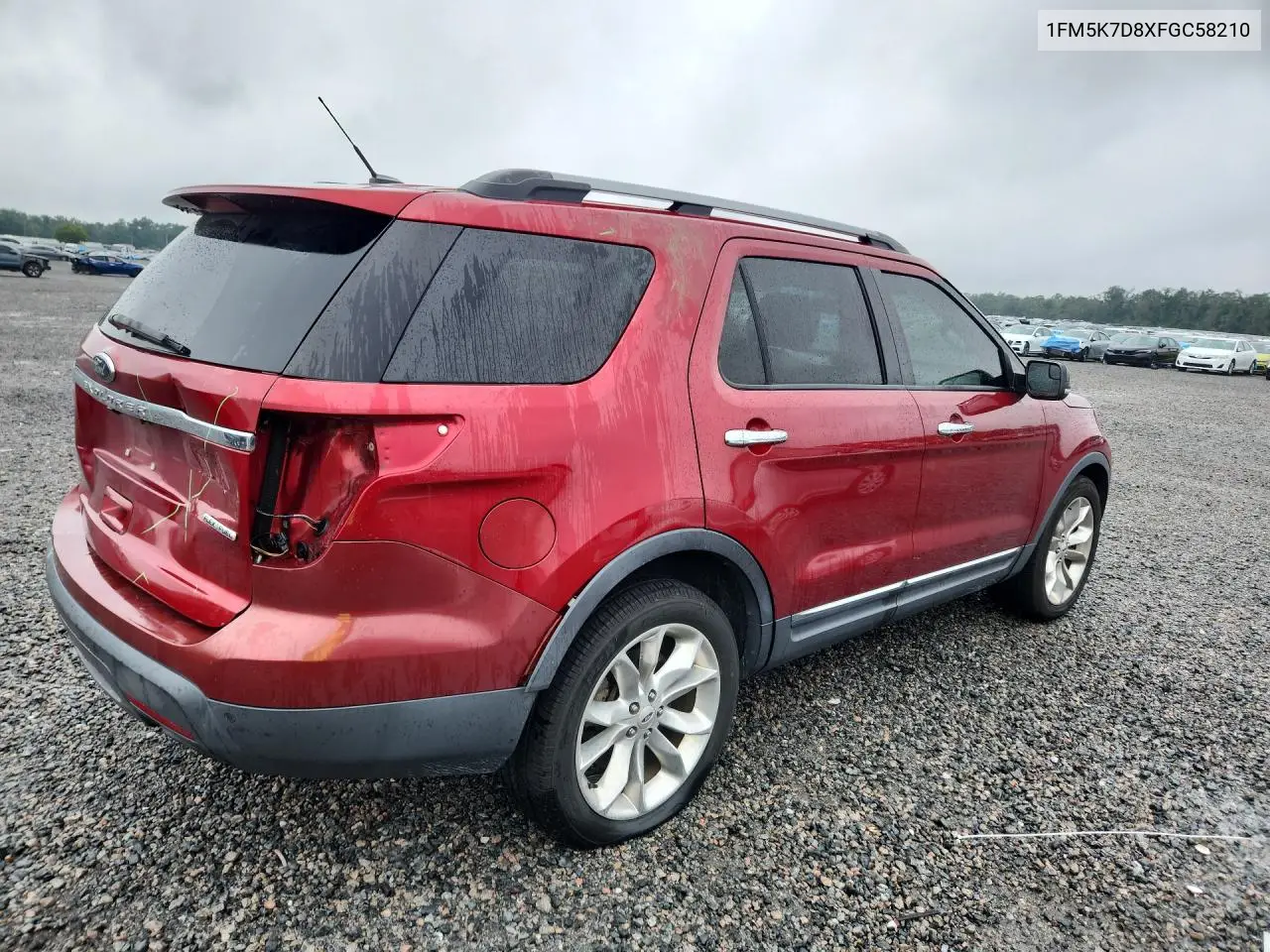 2015 FORD EXPLORER VIN 1FM5K7D8XFGC58210 — фото 3