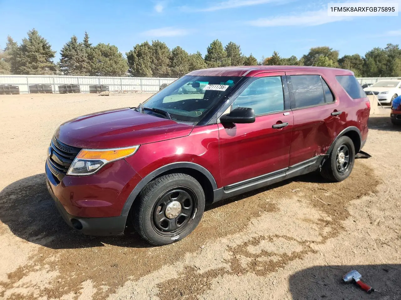 FORD EXPLORER 2015, VIN 1FM5K8ARXFGB75895