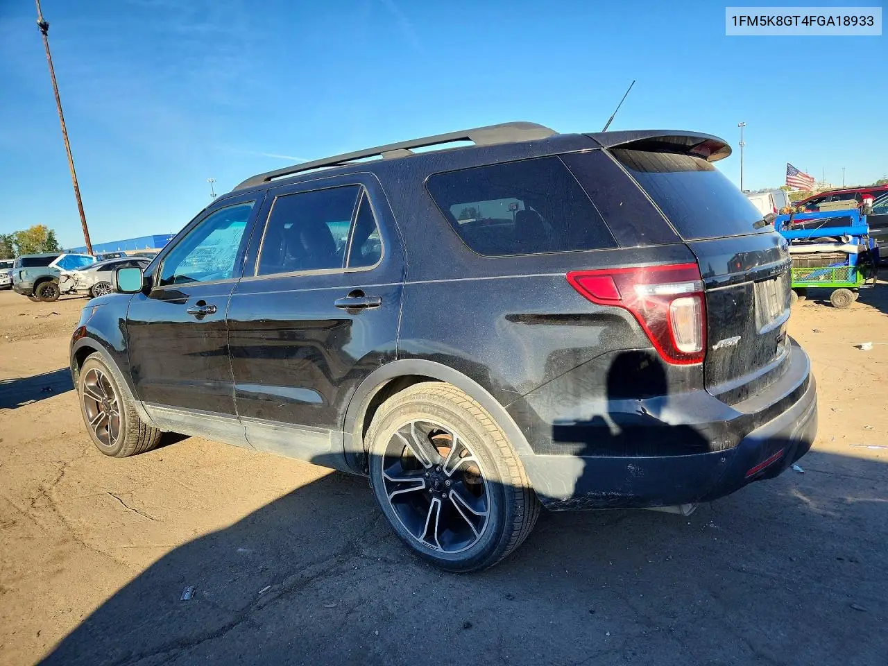 2015 FORD EXPLORER VIN 1FM5K8GT4FGA18933 — фото 2