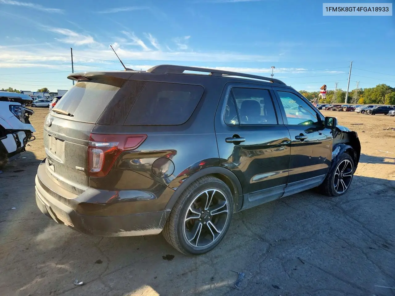 2015 FORD EXPLORER VIN 1FM5K8GT4FGA18933 — фото 3