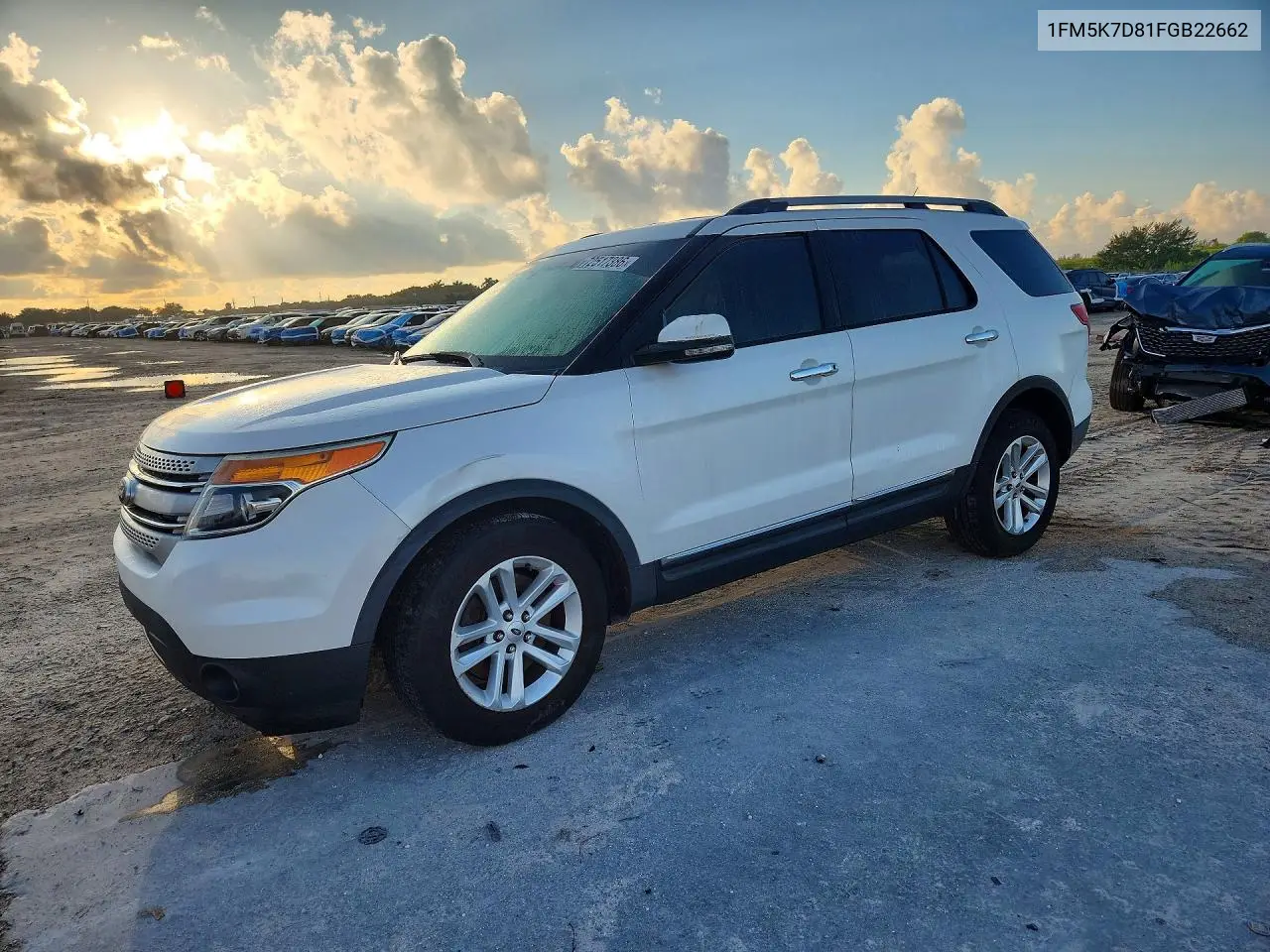 FORD EXPLORER 2015, VIN 1FM5K7D81FGB22662