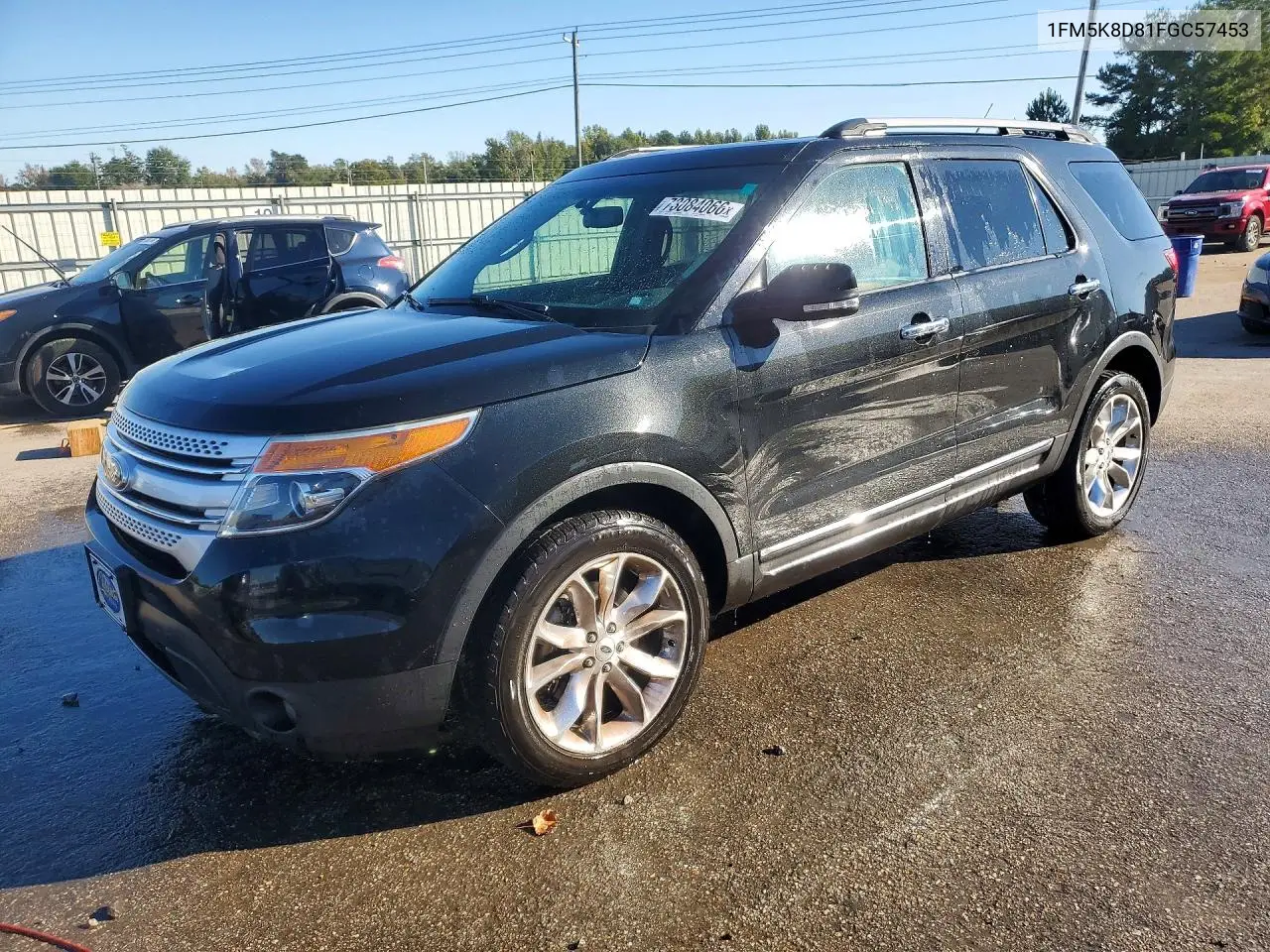 FORD EXPLORER 2015, VIN 1FM5K8D81FGC57453