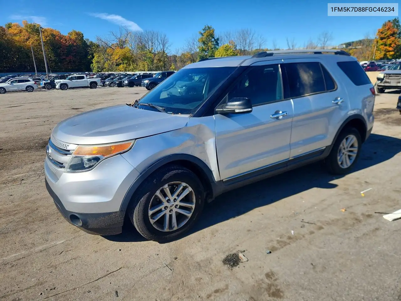 FORD EXPLORER 2015, VIN 1FM5K7D88FGC46234