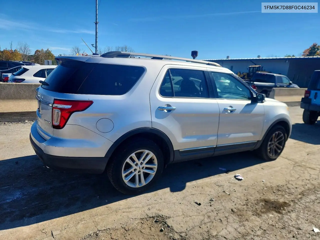 2015 FORD EXPLORER VIN 1FM5K7D88FGC46234 — фото 3