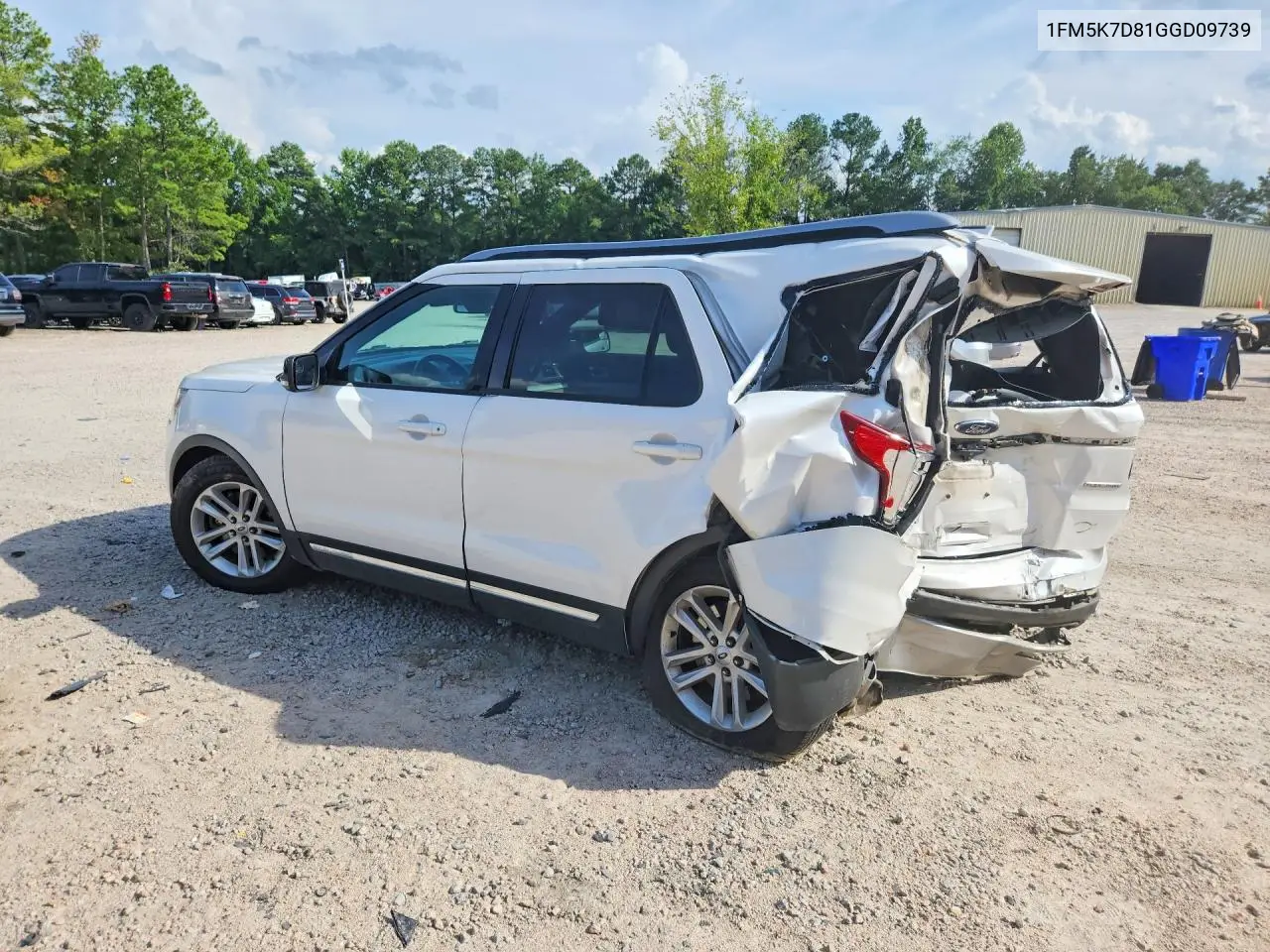 2016 FORD EXPLORER VIN 1FM5K7D81GGD09739 — фото 2