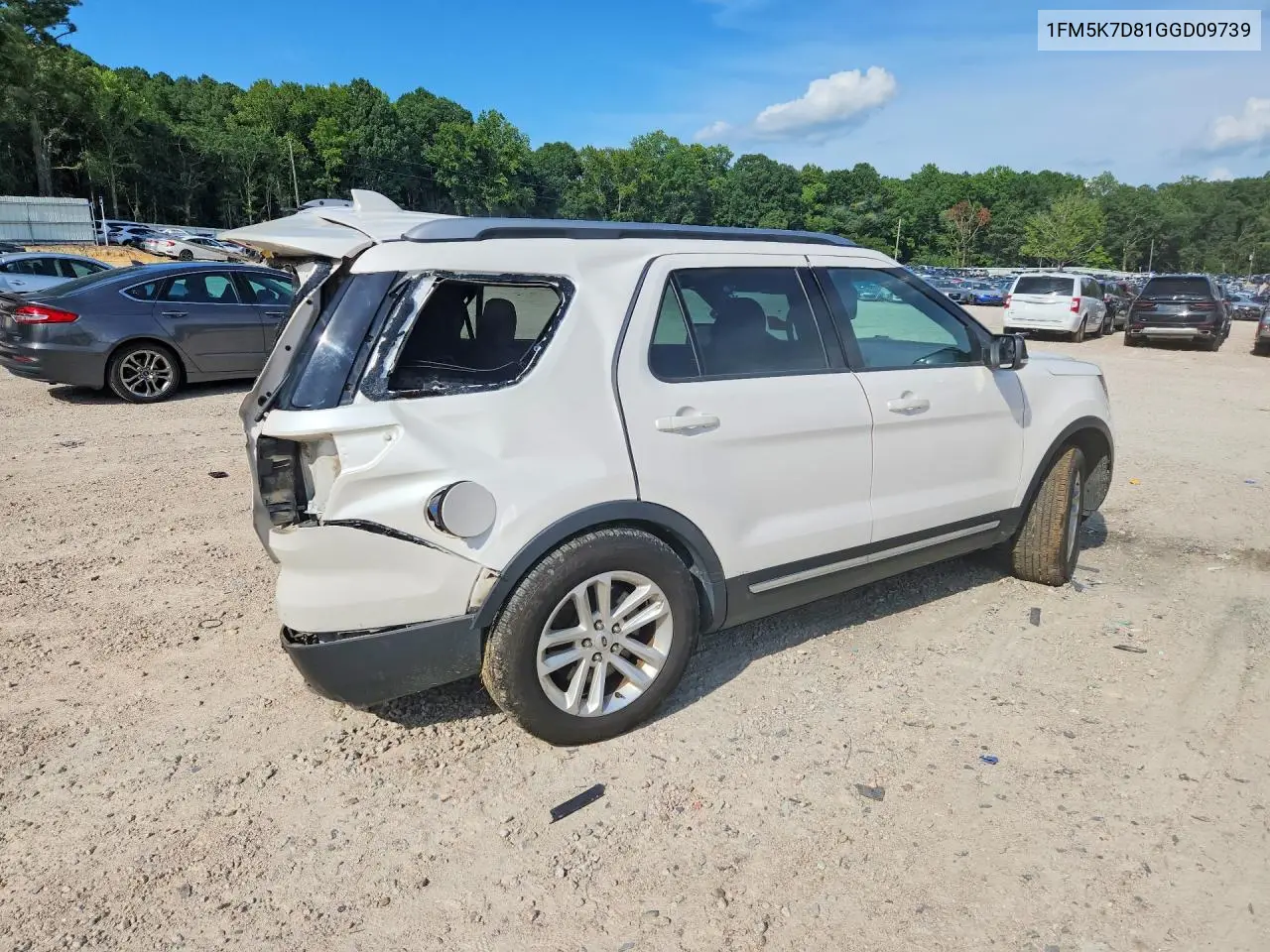 2016 FORD EXPLORER VIN 1FM5K7D81GGD09739 — фото 3
