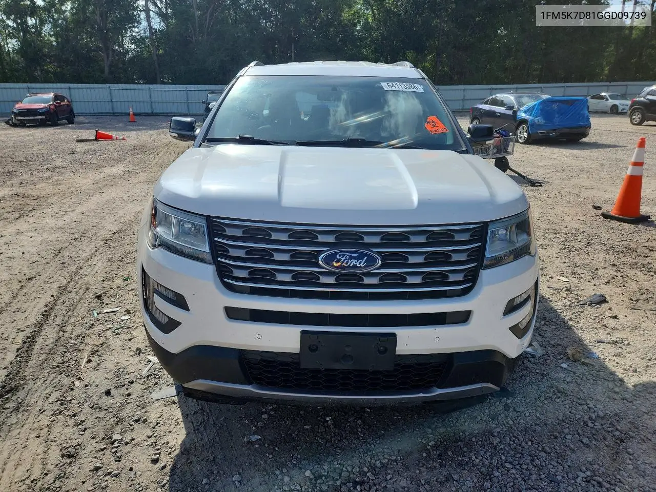 2016 FORD EXPLORER VIN 1FM5K7D81GGD09739 — фото 5