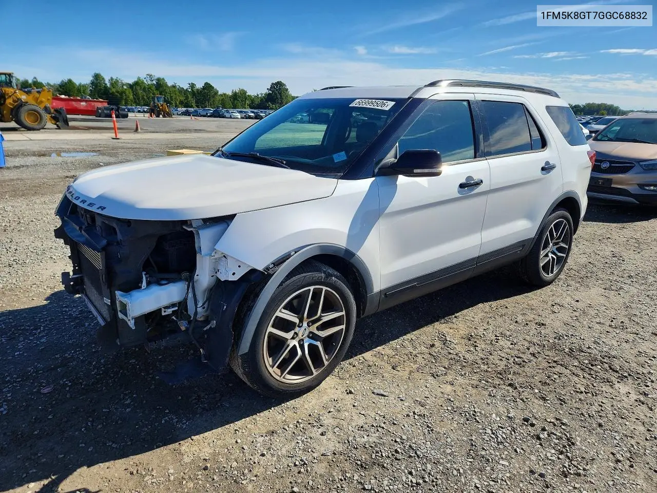 FORD EXPLORER 2016, VIN 1FM5K8GT7GGC68832