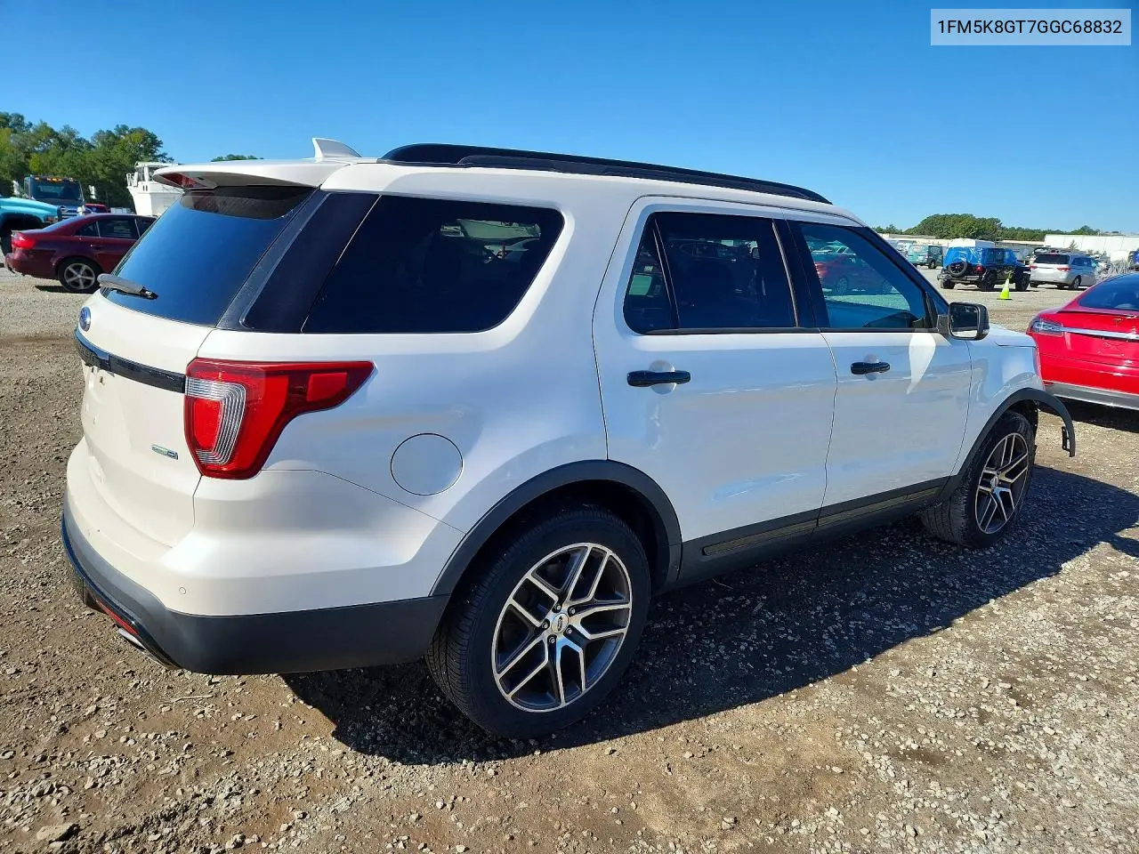 2016 FORD EXPLORER VIN 1FM5K8GT7GGC68832 — фото 3