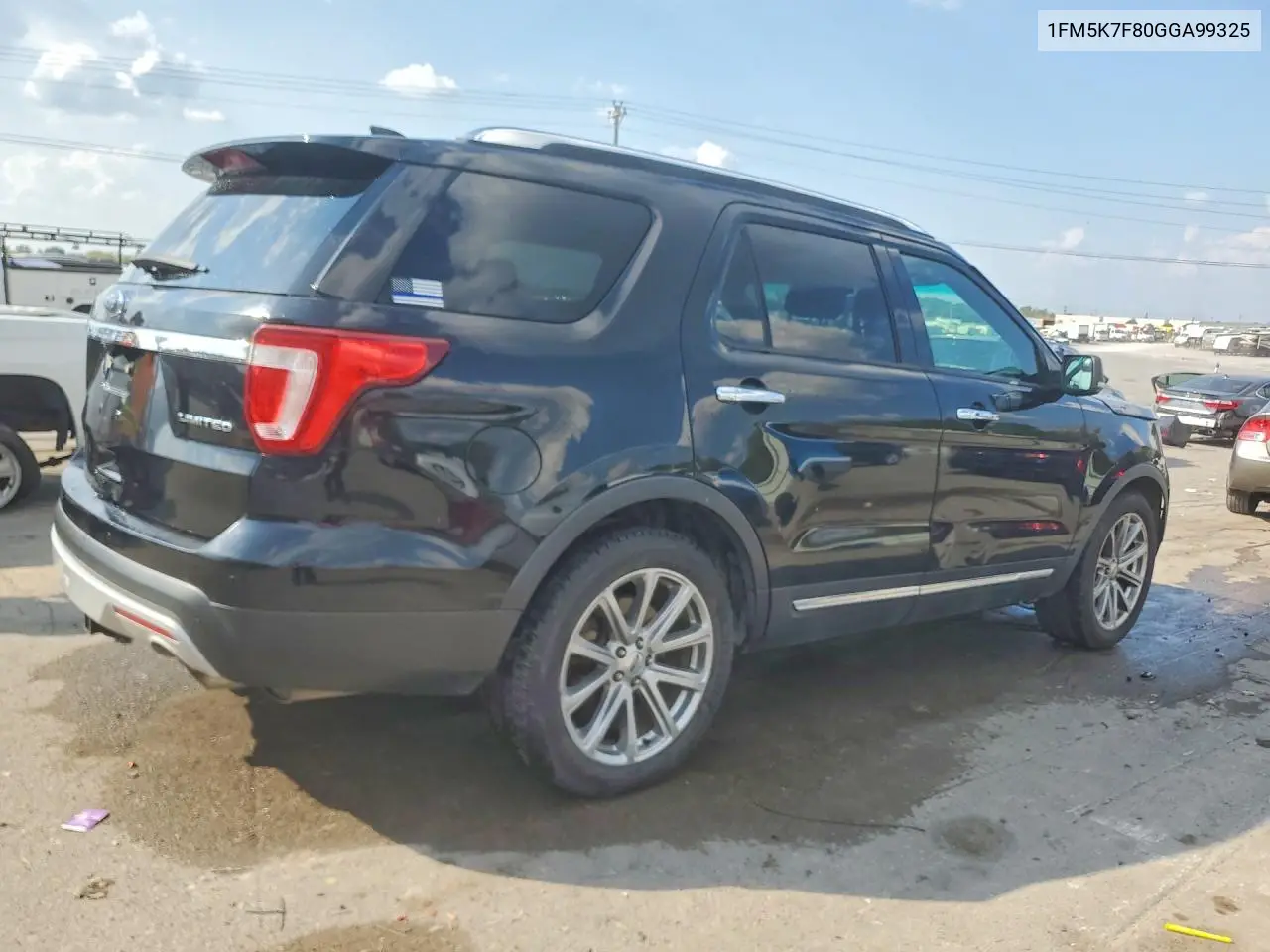 2016 FORD EXPLORER VIN 1FM5K7F80GGA99325 — фото 3