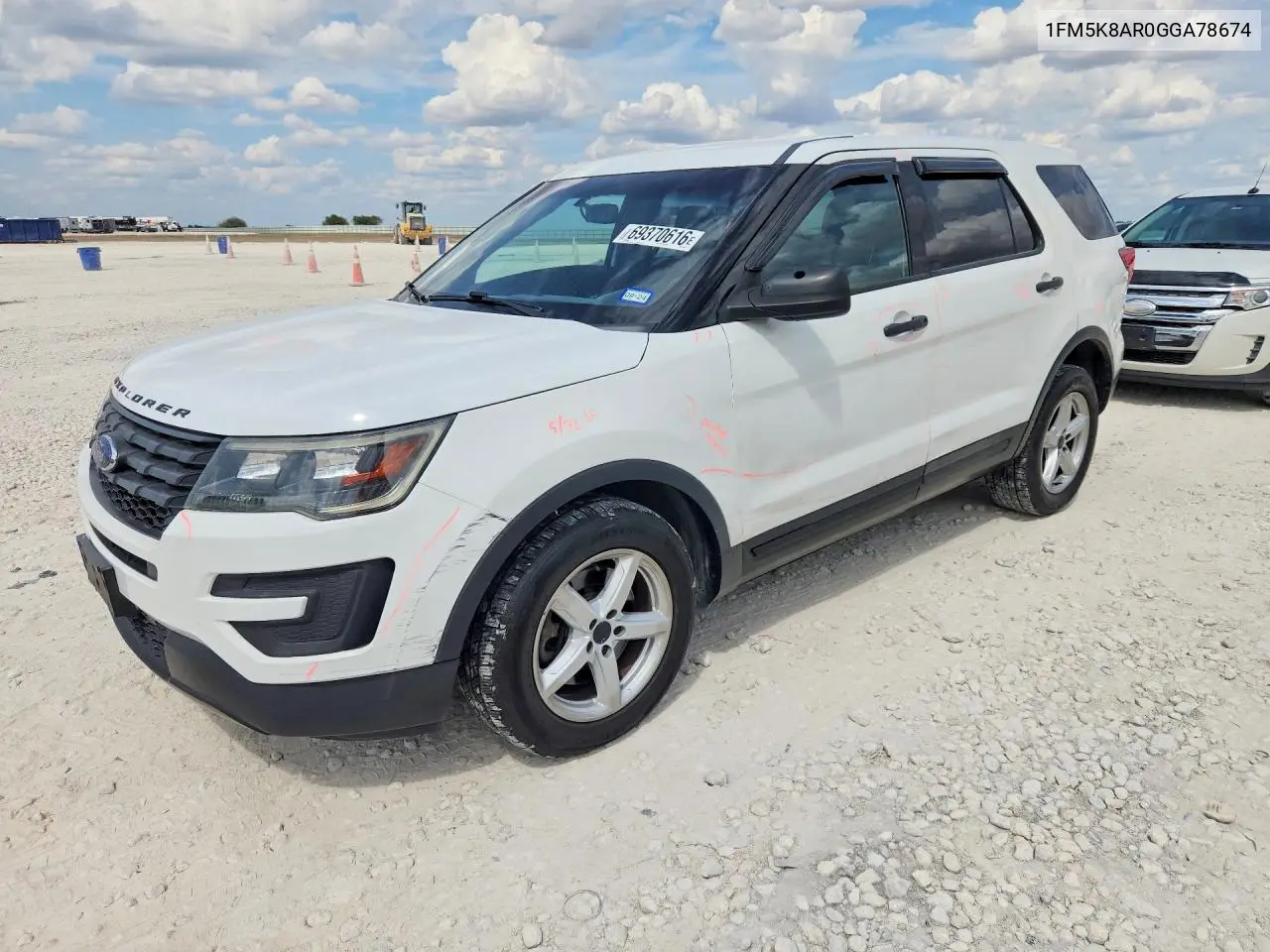 FORD EXPLORER 2016, VIN 1FM5K8AR0GGA78674