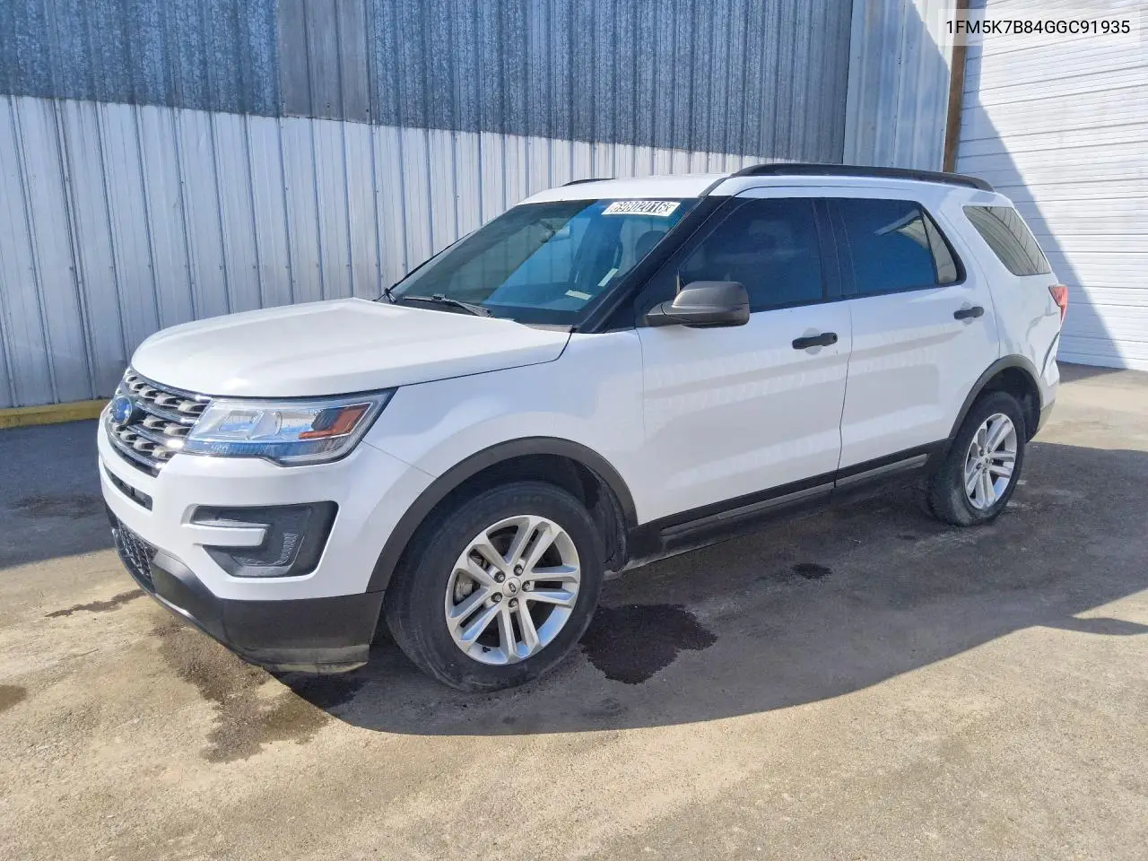 FORD EXPLORER 2016, VIN 1FM5K7B84GGC91935