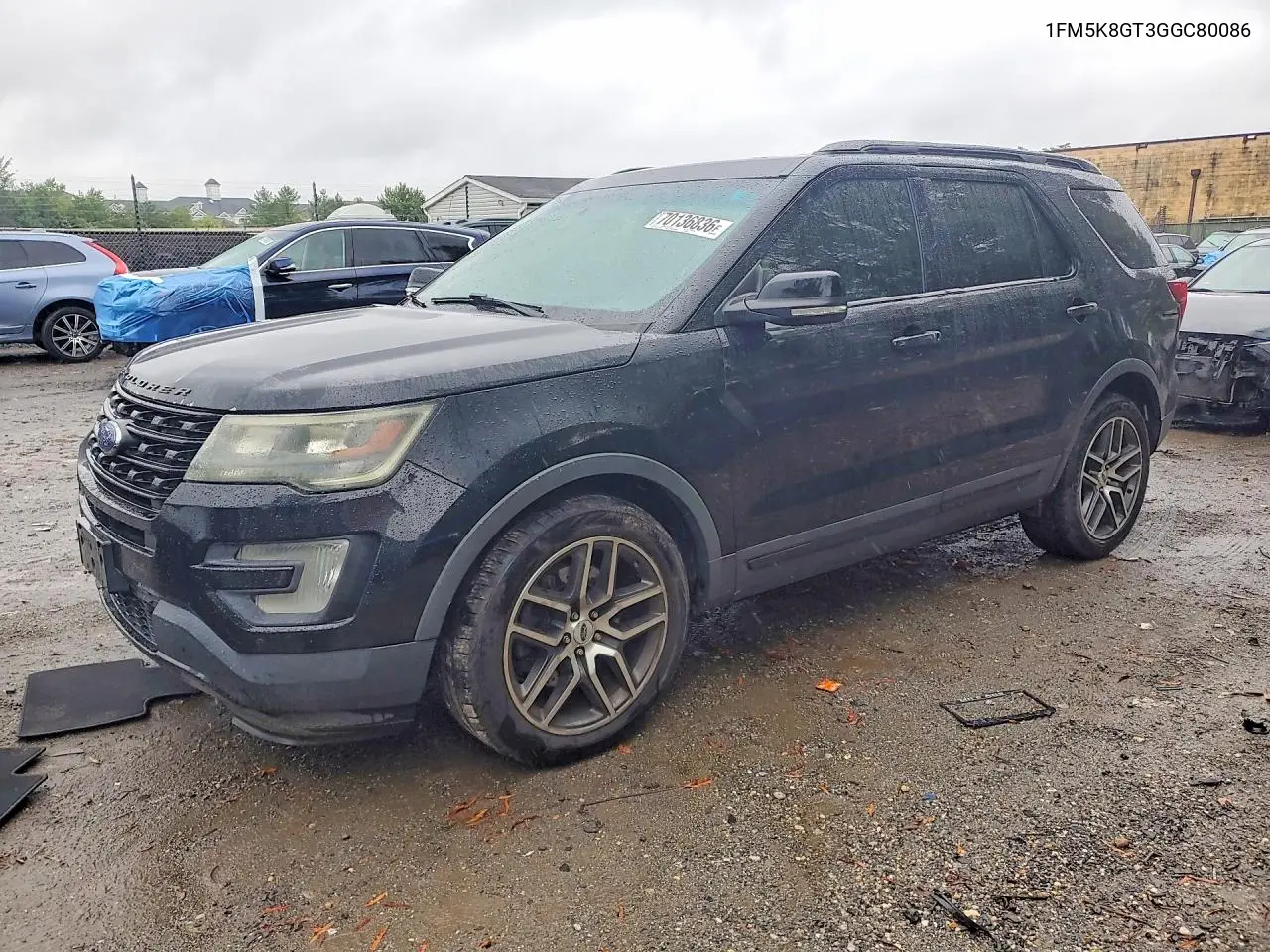 FORD EXPLORER 2016, VIN 1FM5K8GT3GGC80086