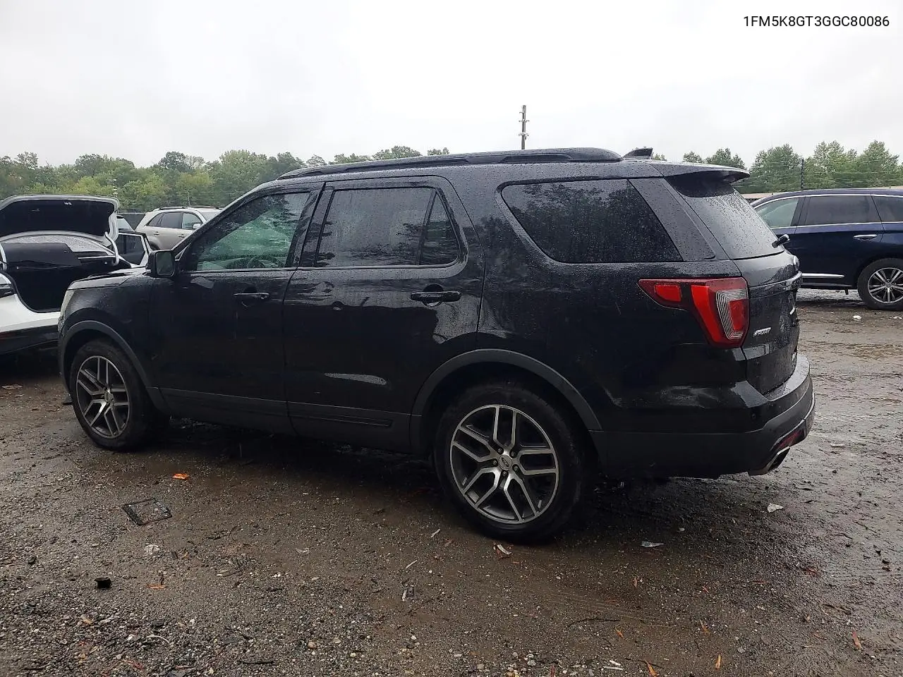 2016 FORD EXPLORER VIN 1FM5K8GT3GGC80086 — фото 2
