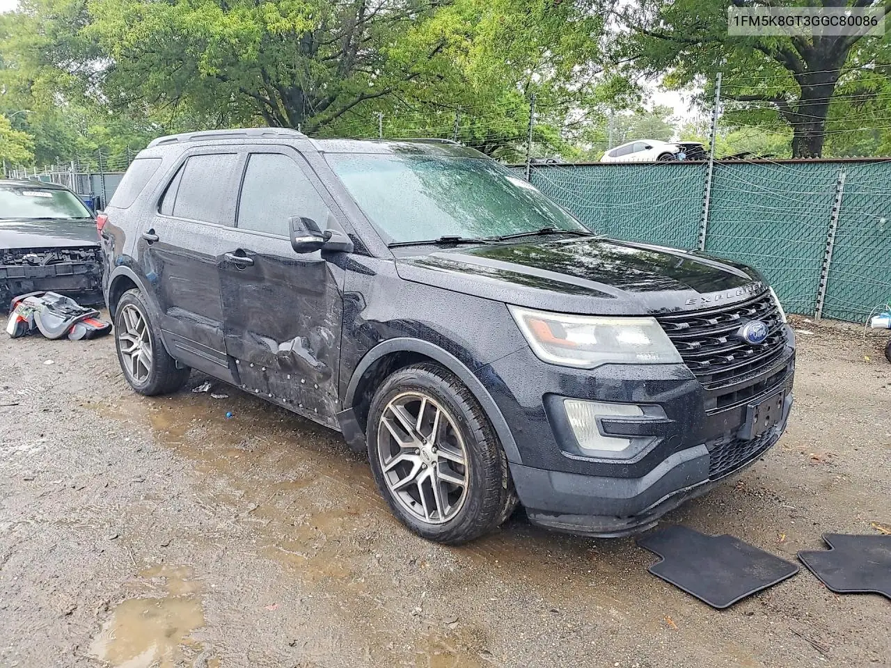 2016 FORD EXPLORER VIN 1FM5K8GT3GGC80086 — фото 4
