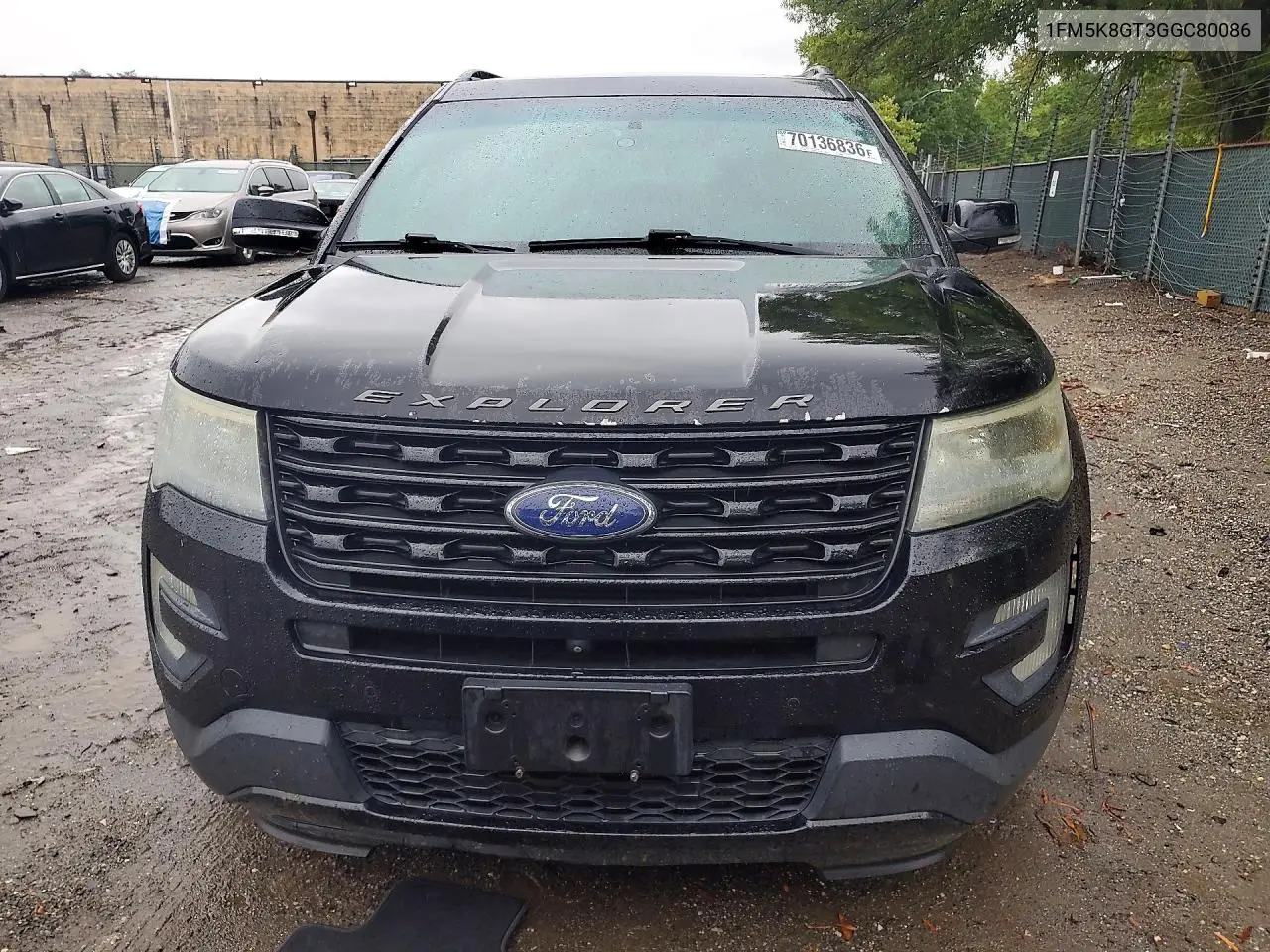 2016 FORD EXPLORER VIN 1FM5K8GT3GGC80086 — фото 5