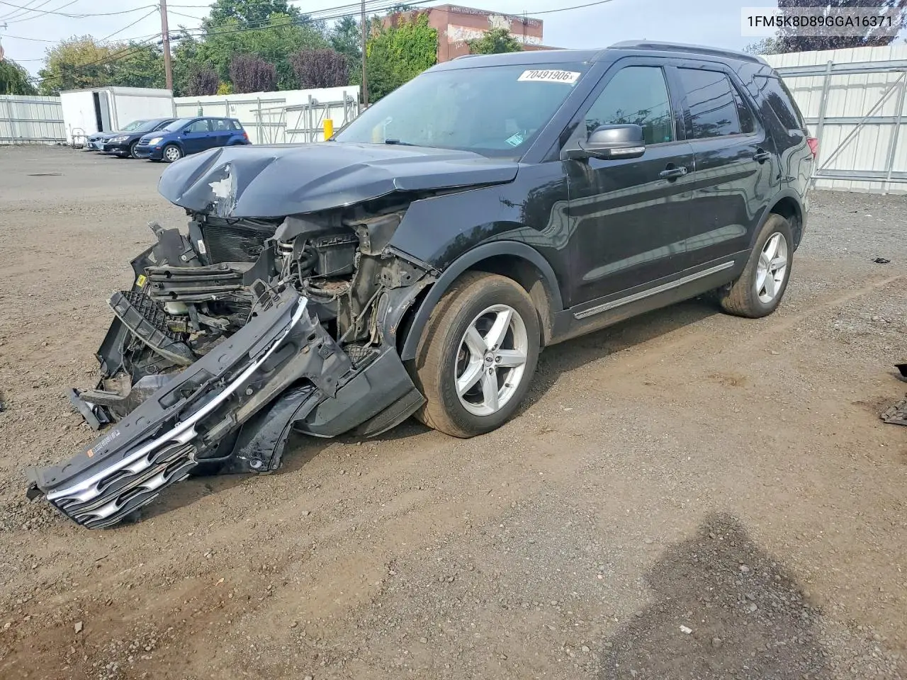 FORD EXPLORER 2016, VIN 1FM5K8D89GGA16371
