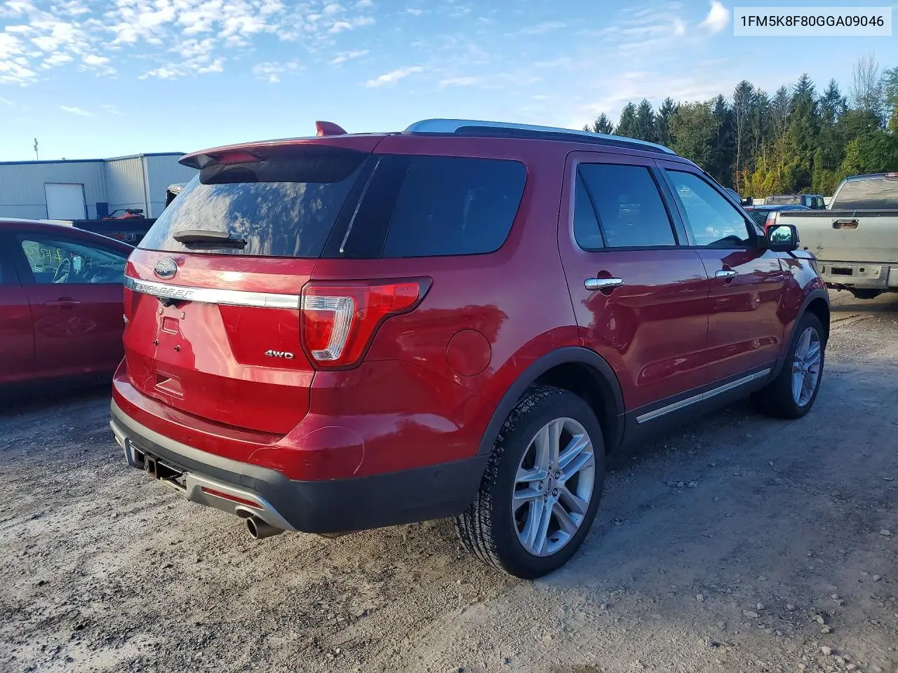 2016 FORD EXPLORER VIN 1FM5K8F80GGA09046 — фото 3