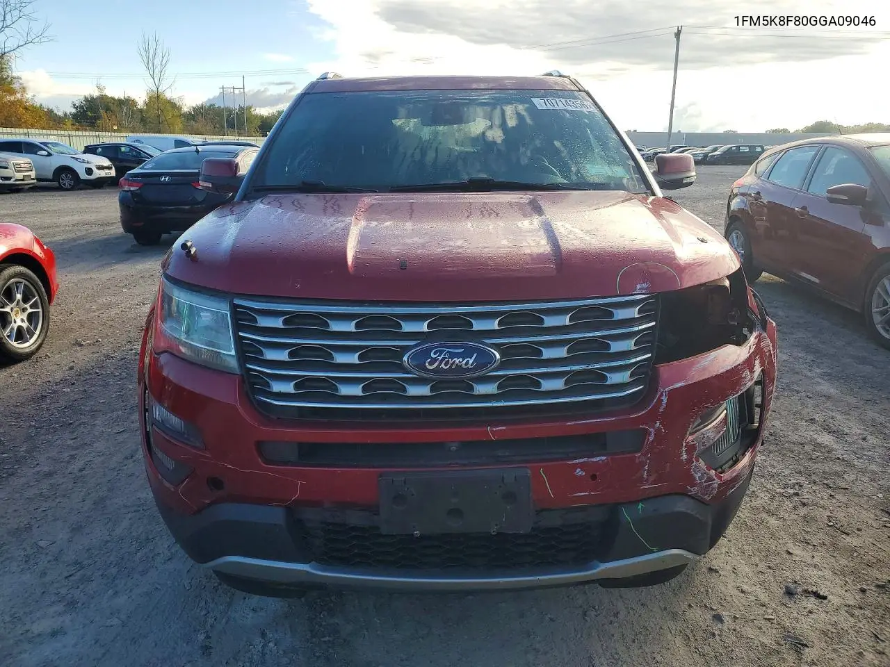 2016 FORD EXPLORER VIN 1FM5K8F80GGA09046 — фото 5