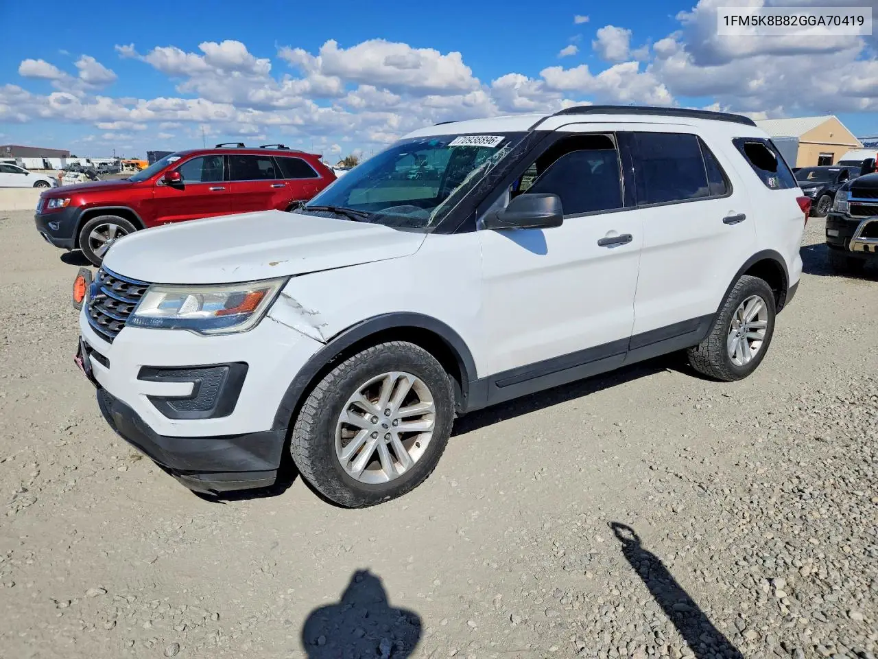 FORD EXPLORER 2016, VIN 1FM5K8B82GGA70419