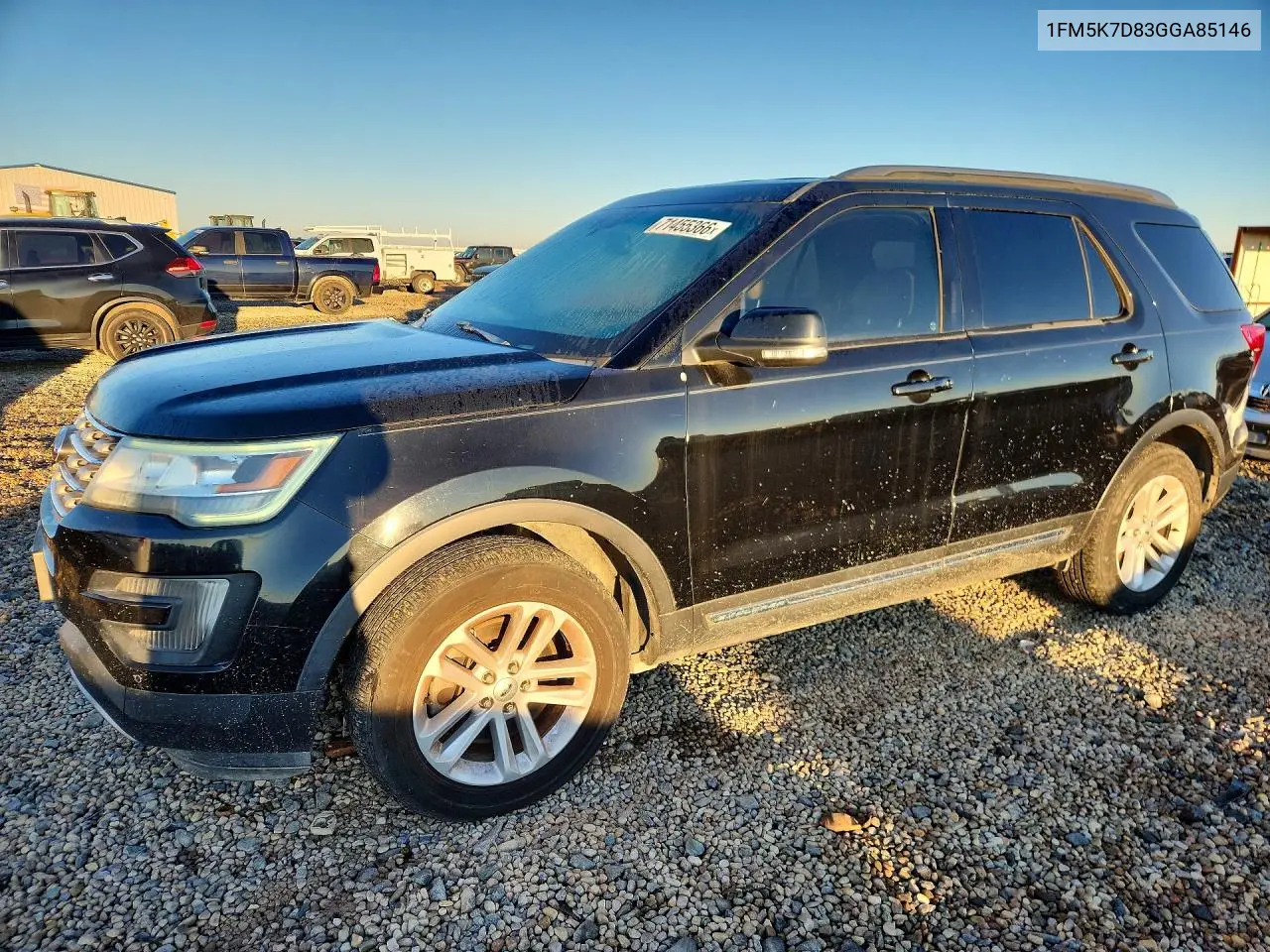 FORD EXPLORER 2016, VIN 1FM5K7D83GGA85146