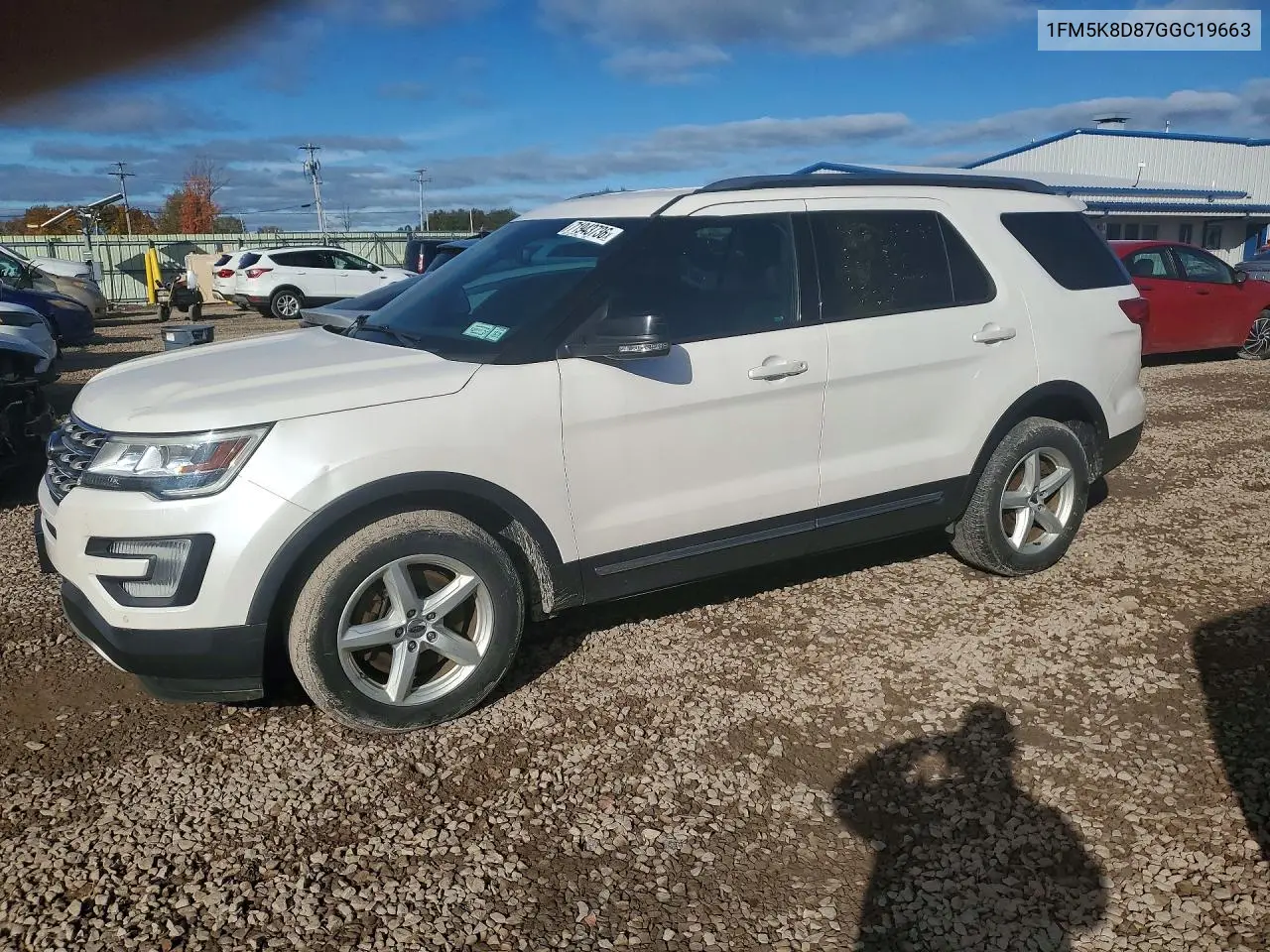 FORD EXPLORER 2016, VIN 1FM5K8D87GGC19663