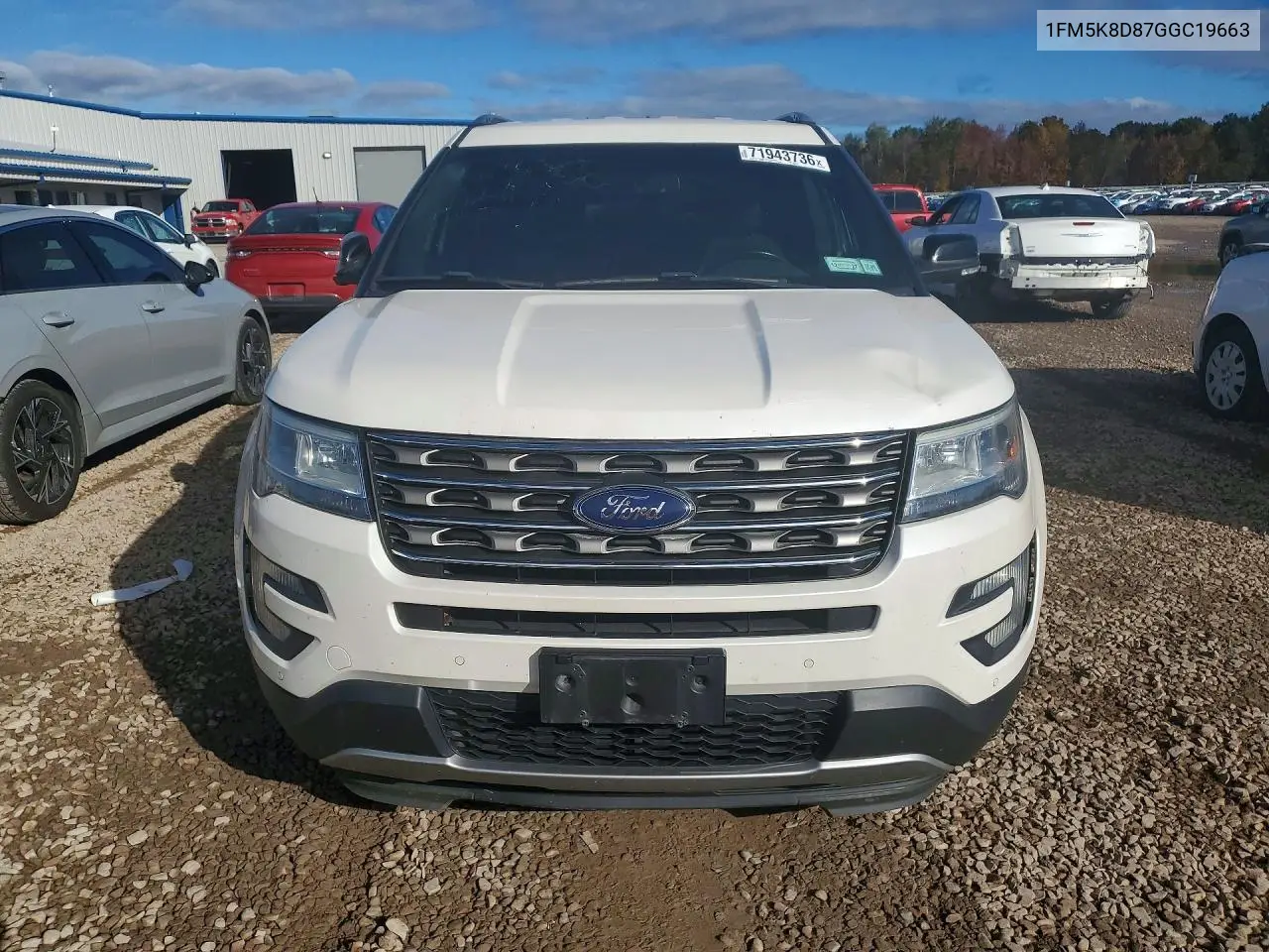 2016 FORD EXPLORER VIN 1FM5K8D87GGC19663 — фото 5