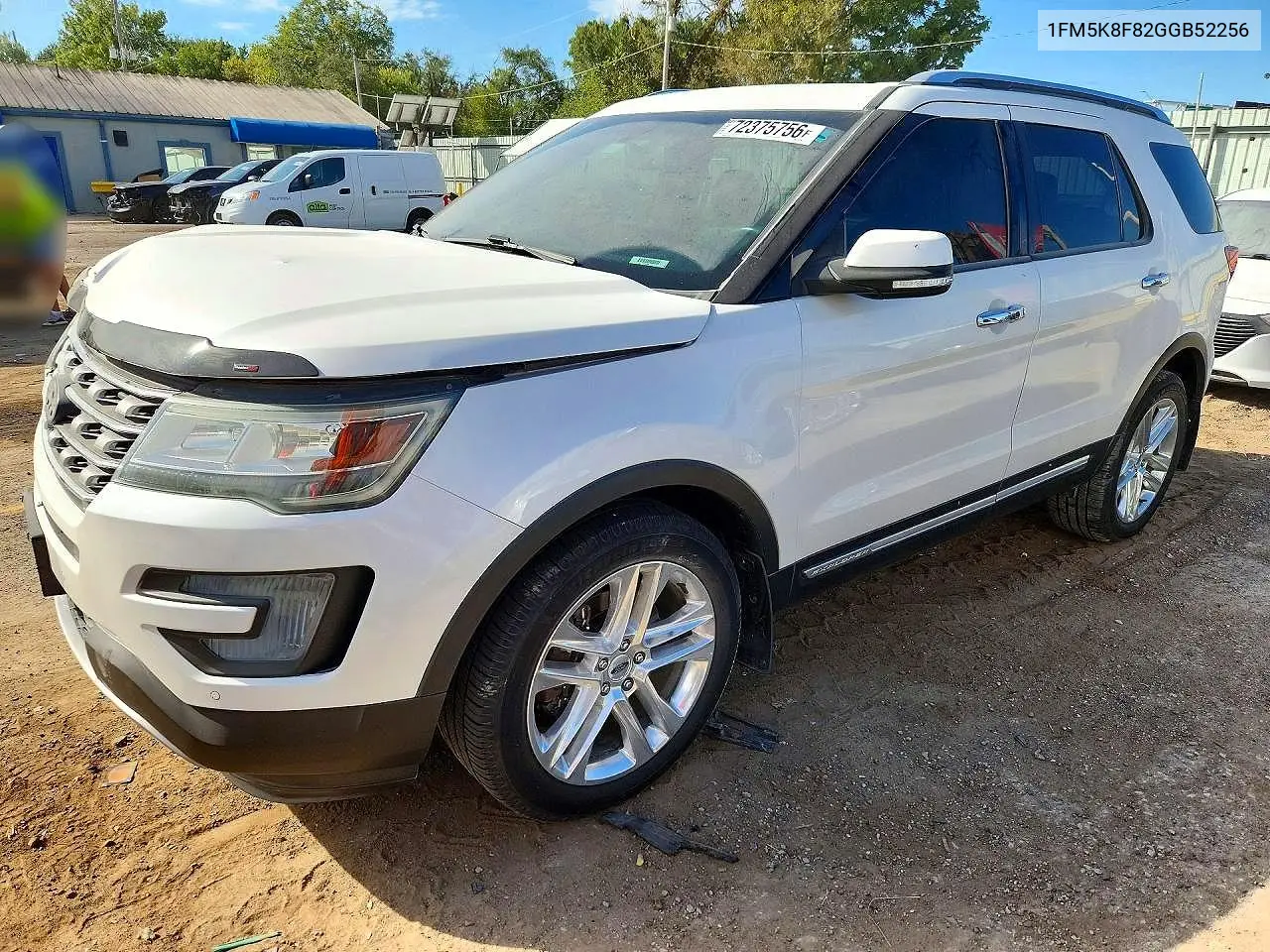 FORD EXPLORER 2016, VIN 1FM5K8F82GGB52256