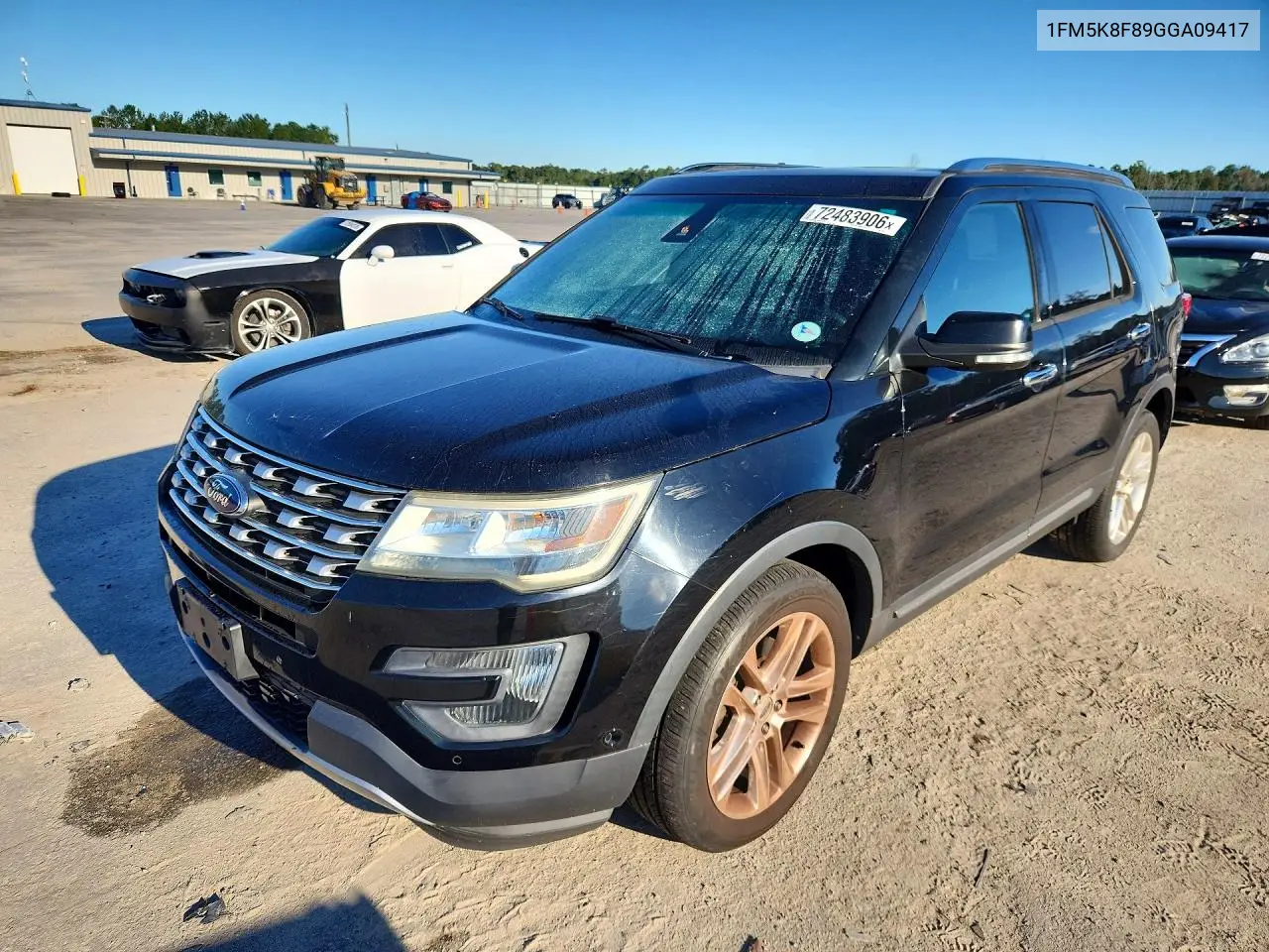 FORD EXPLORER 2016, VIN 1FM5K8F89GGA09417