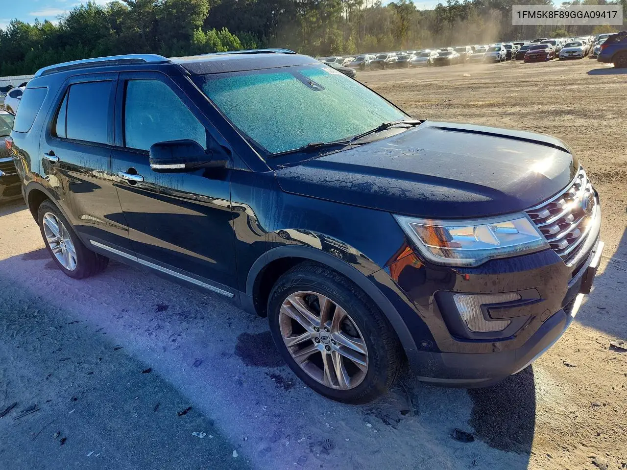 2016 FORD EXPLORER VIN 1FM5K8F89GGA09417 — фото 4