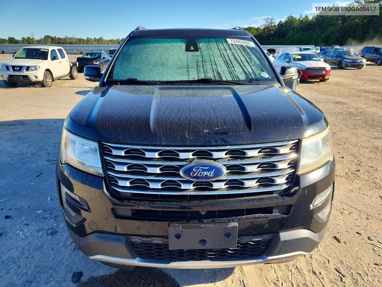 2016 FORD EXPLORER VIN 1FM5K8F89GGA09417 — фото 5