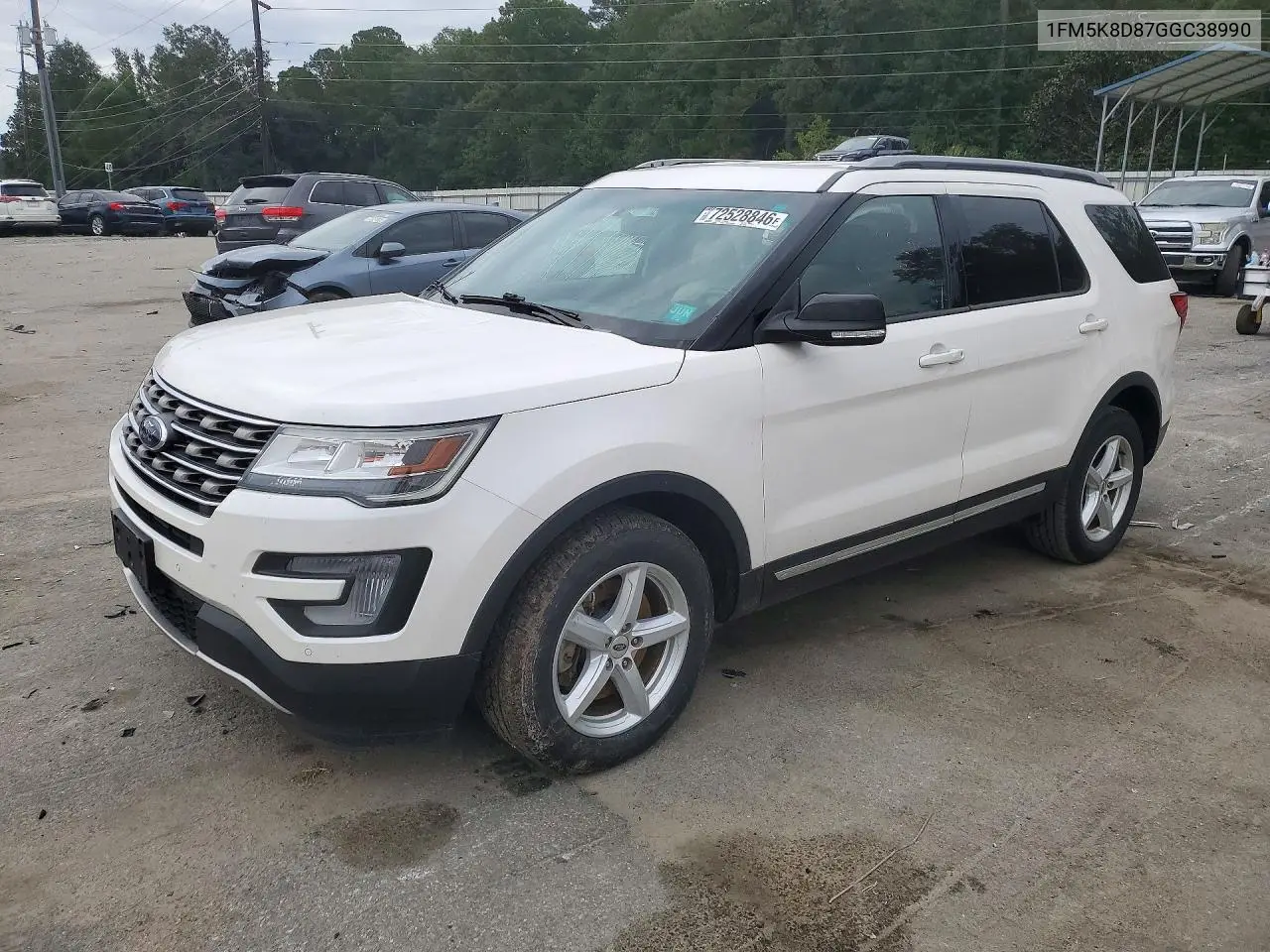 FORD EXPLORER 2016, VIN 1FM5K8D87GGC38990