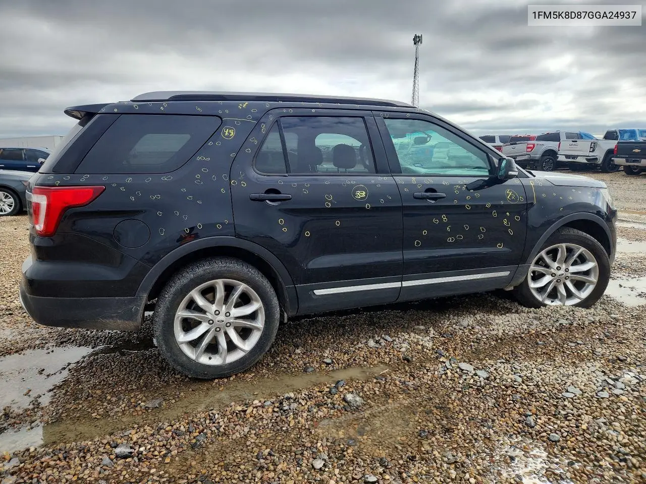 2016 FORD EXPLORER VIN 1FM5K8D87GGA24937 — фото 3