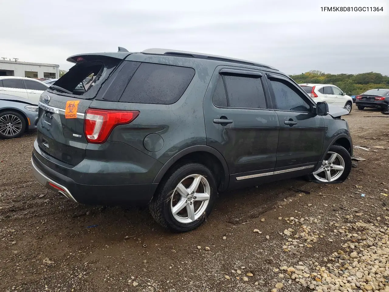 2016 FORD EXPLORER VIN 1FM5K8D81GGC11364 — фото 3