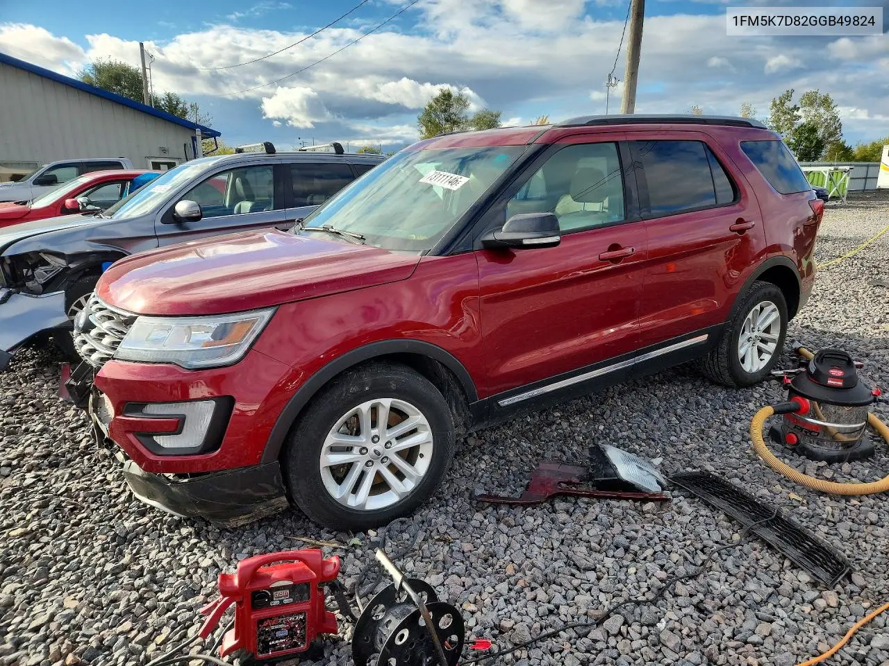 FORD EXPLORER 2016, VIN 1FM5K7D82GGB49824