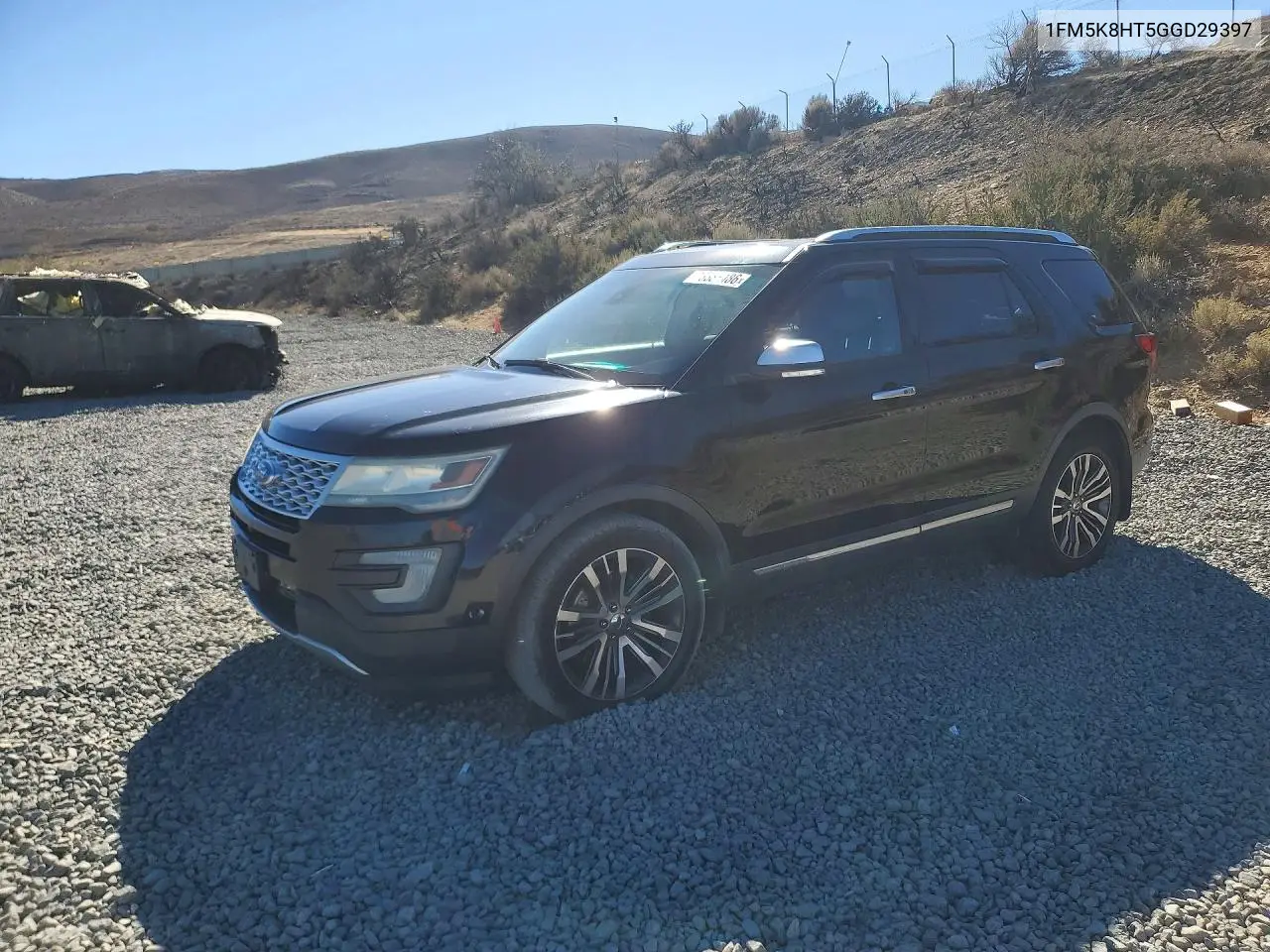 FORD EXPLORER 2016, VIN 1FM5K8HT5GGD29397