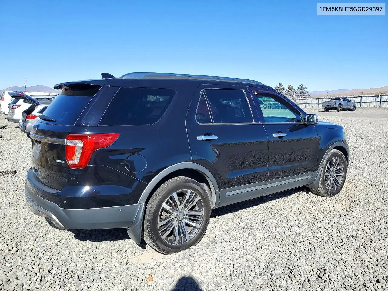 2016 FORD EXPLORER VIN 1FM5K8HT5GGD29397 — фото 3